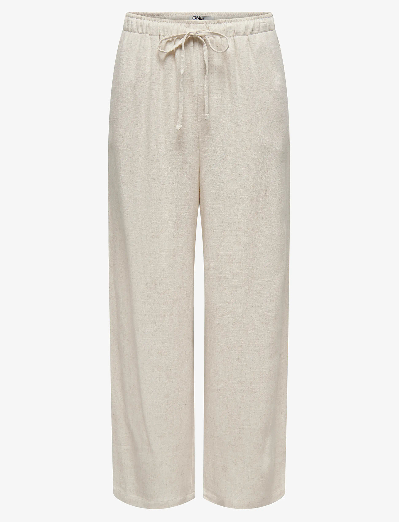 ONLY - ONLSIESTA MW PULL-UP LINEN BL PNT NOOS - hørbukser - moonbeam - 1