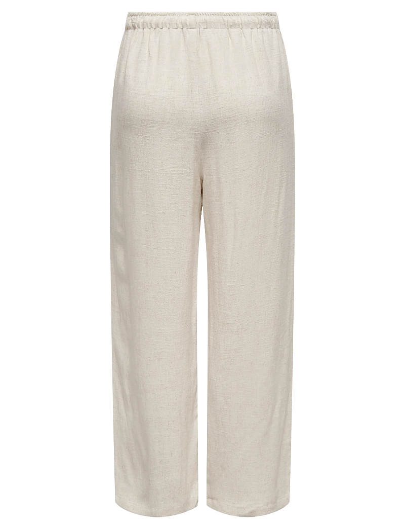 ONLY - ONLSIESTA MW PULL-UP LINEN BL PNT NOOS - hørbukser - moonbeam - 2