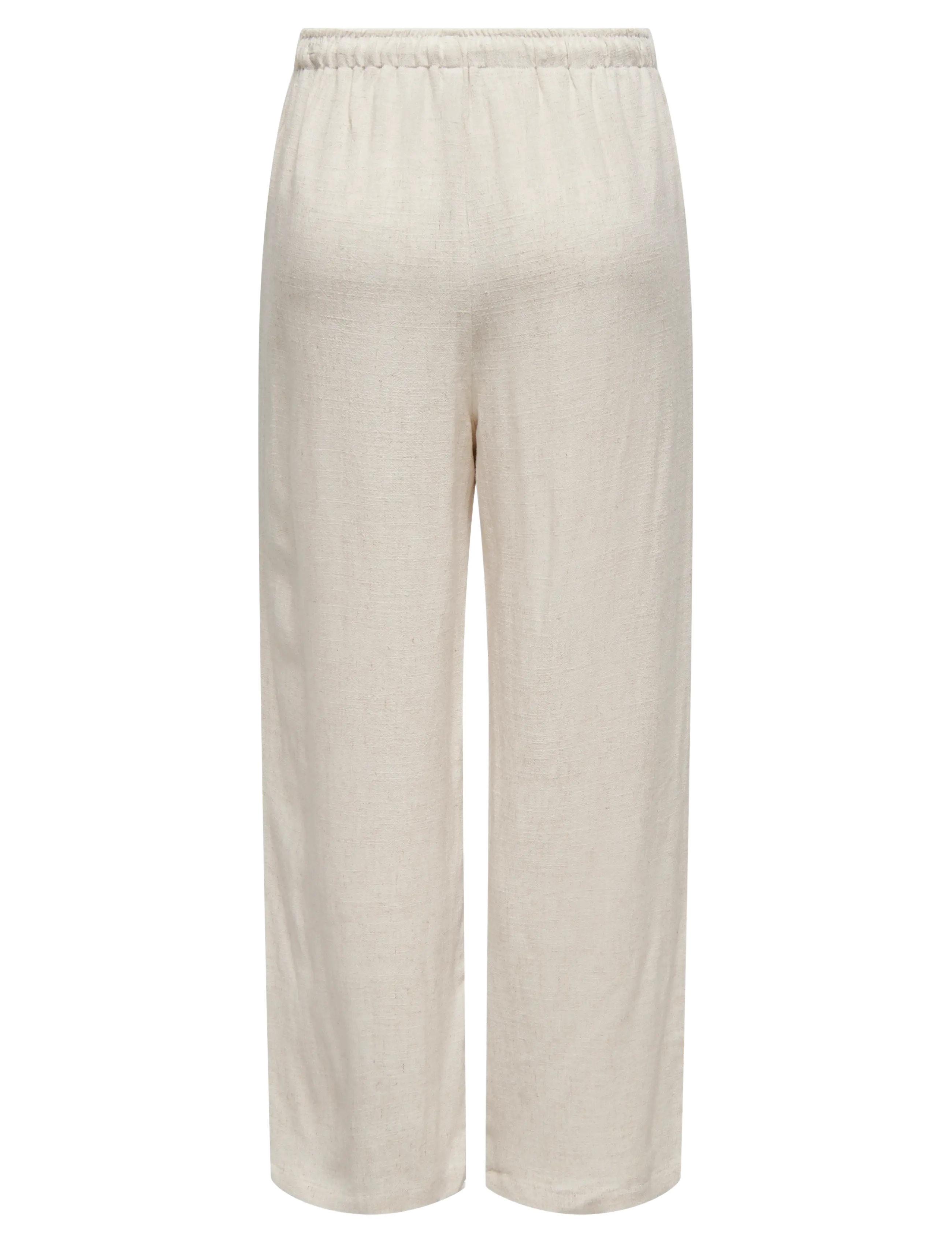 ONLY - ONLSIESTA MW PULL-UP LINEN BL PNT NOOS - hørbukser - moonbeam - 2