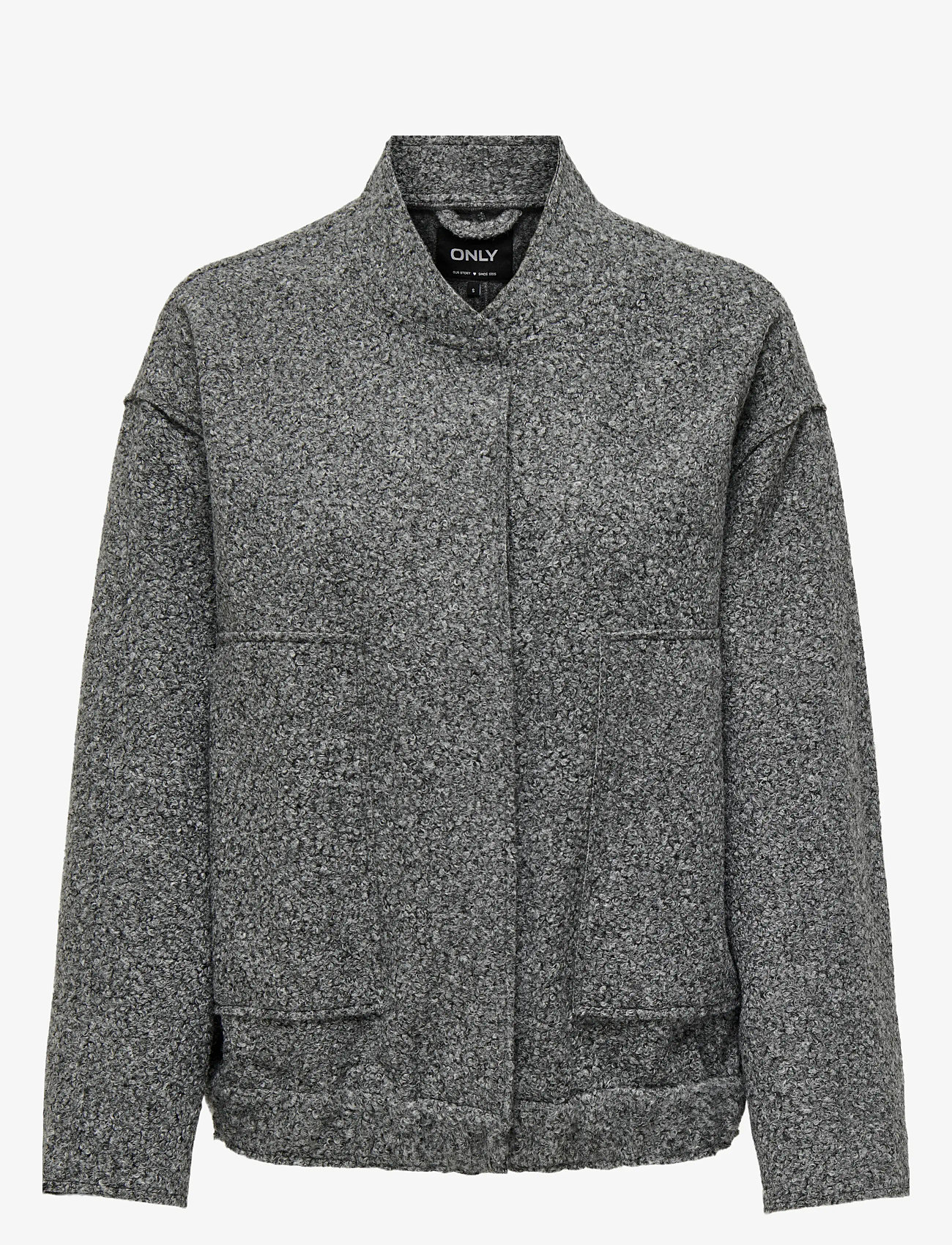 ONLY - ONLGAIA BOUCLE BOMBER CC OTW - bomber jakid - dark grey melange - 1