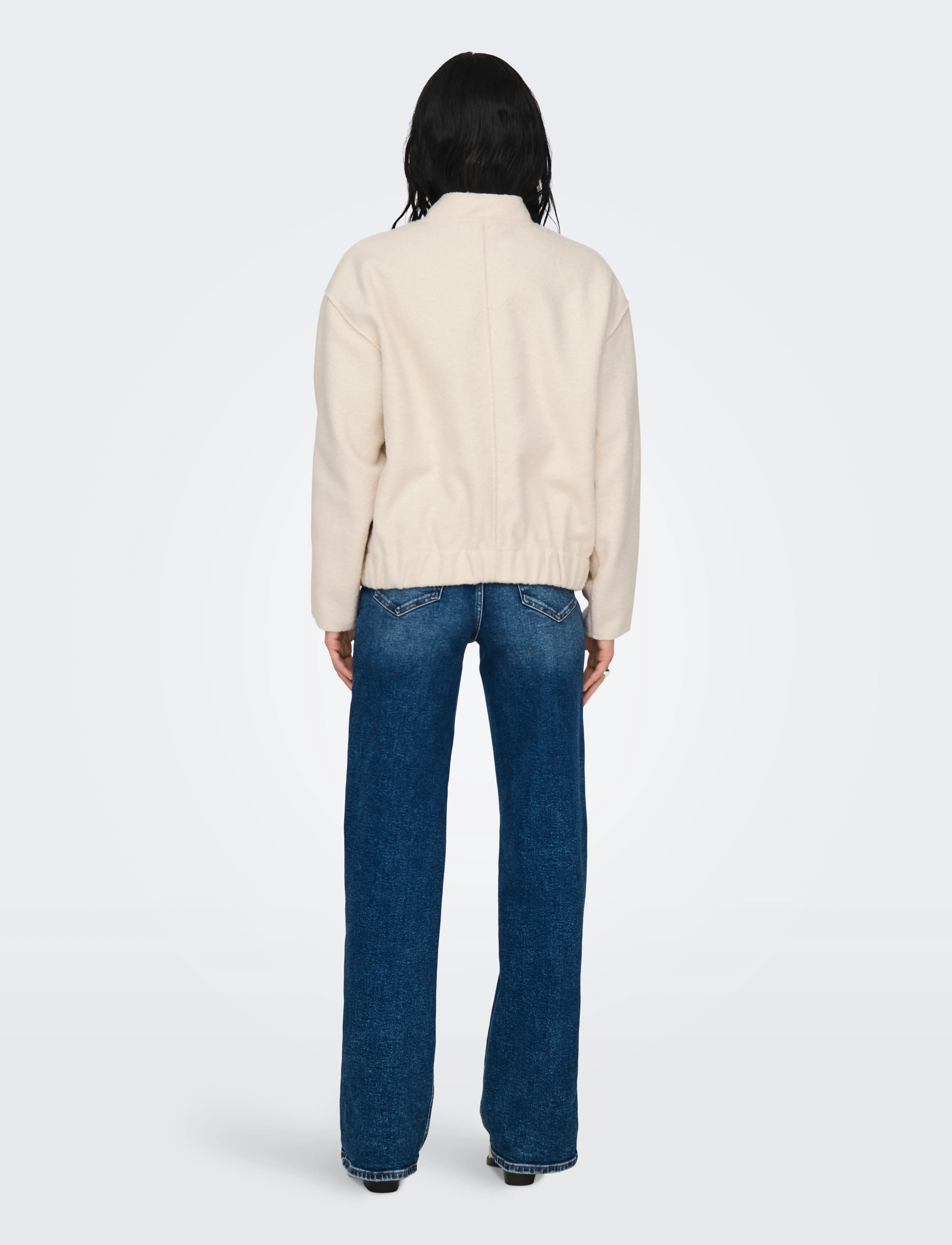ONLY - ONLGAIA BOUCLE BOMBER CC OTW - overtøj - whisper white - 3