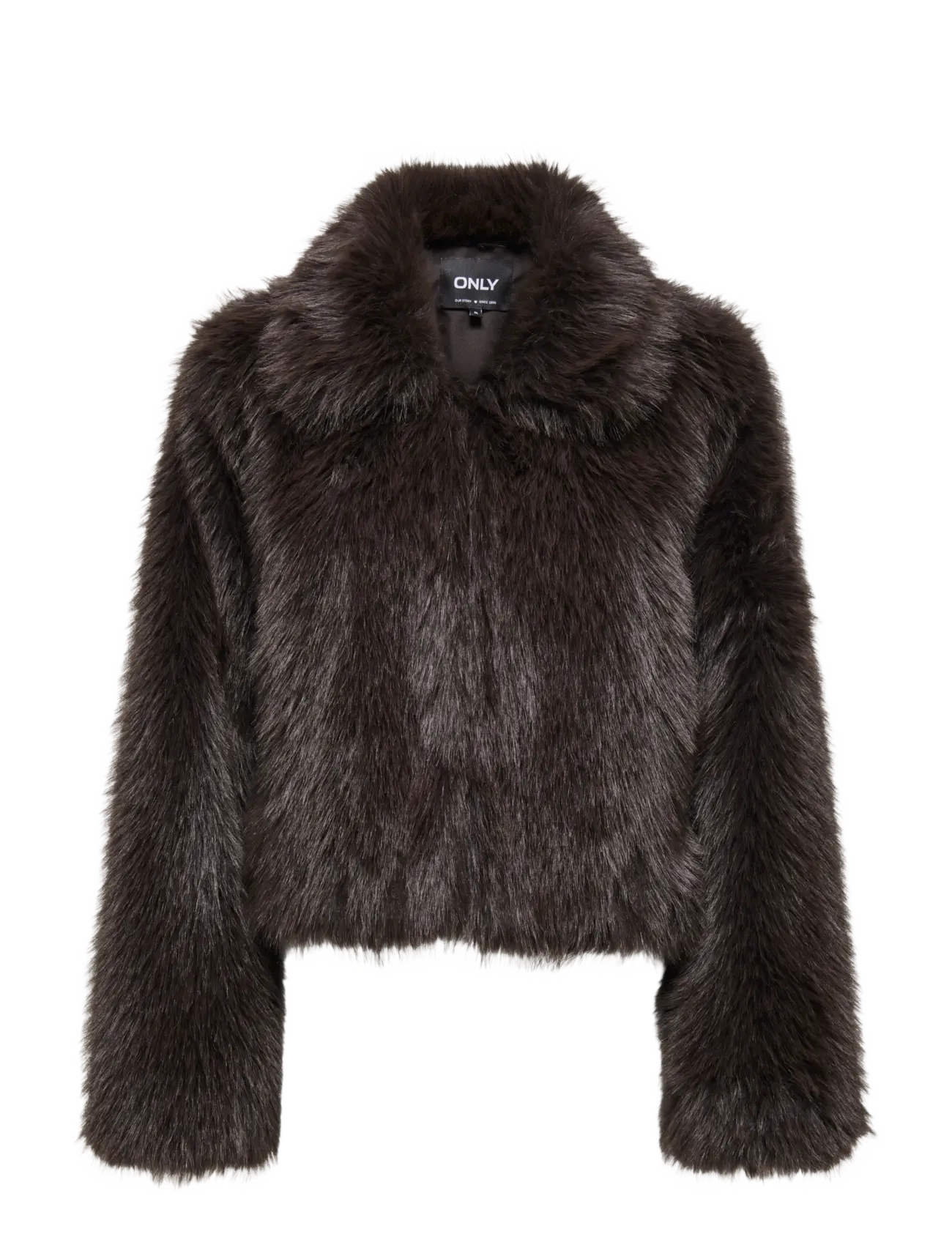 ONLY - ONLMANNY FAUX FUR JACKET OTW NOOS - fuskpäls - chocolate torte - 1