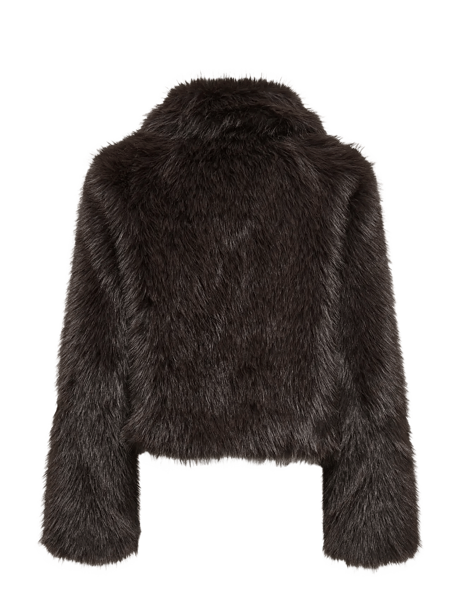 ONLY - ONLMANNY FAUX FUR JACKET OTW NOOS - fuskpäls - chocolate torte - 2