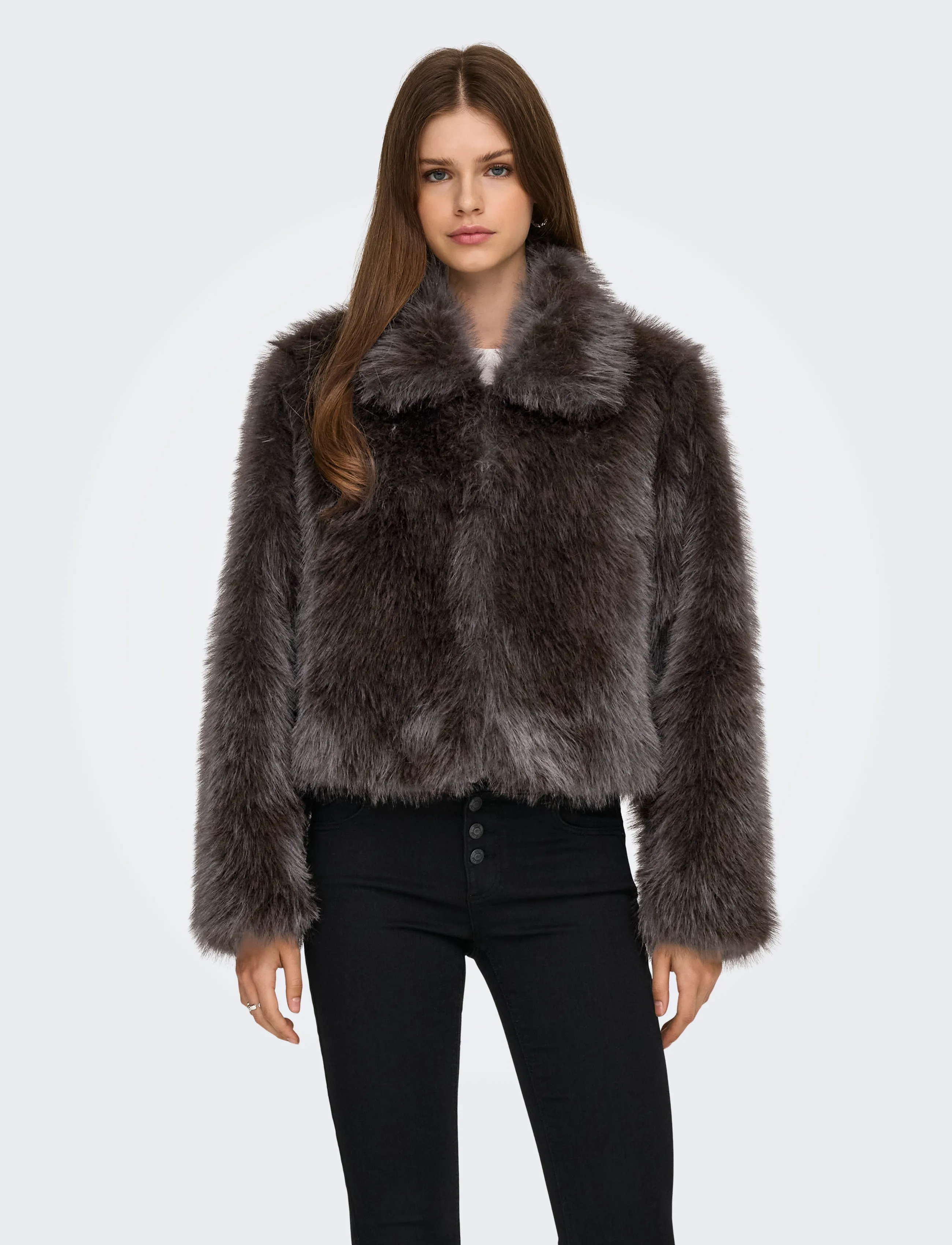 ONLY ONLMANNY FAUX FUR JACKET OTW NOOS - Kläder - CHOCOLATE TORTE / brown