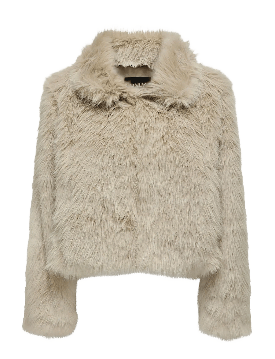 ONLY - ONLMANNY FAUX FUR JACKET OTW NOOS - kunstpelz - pumice stone - 1