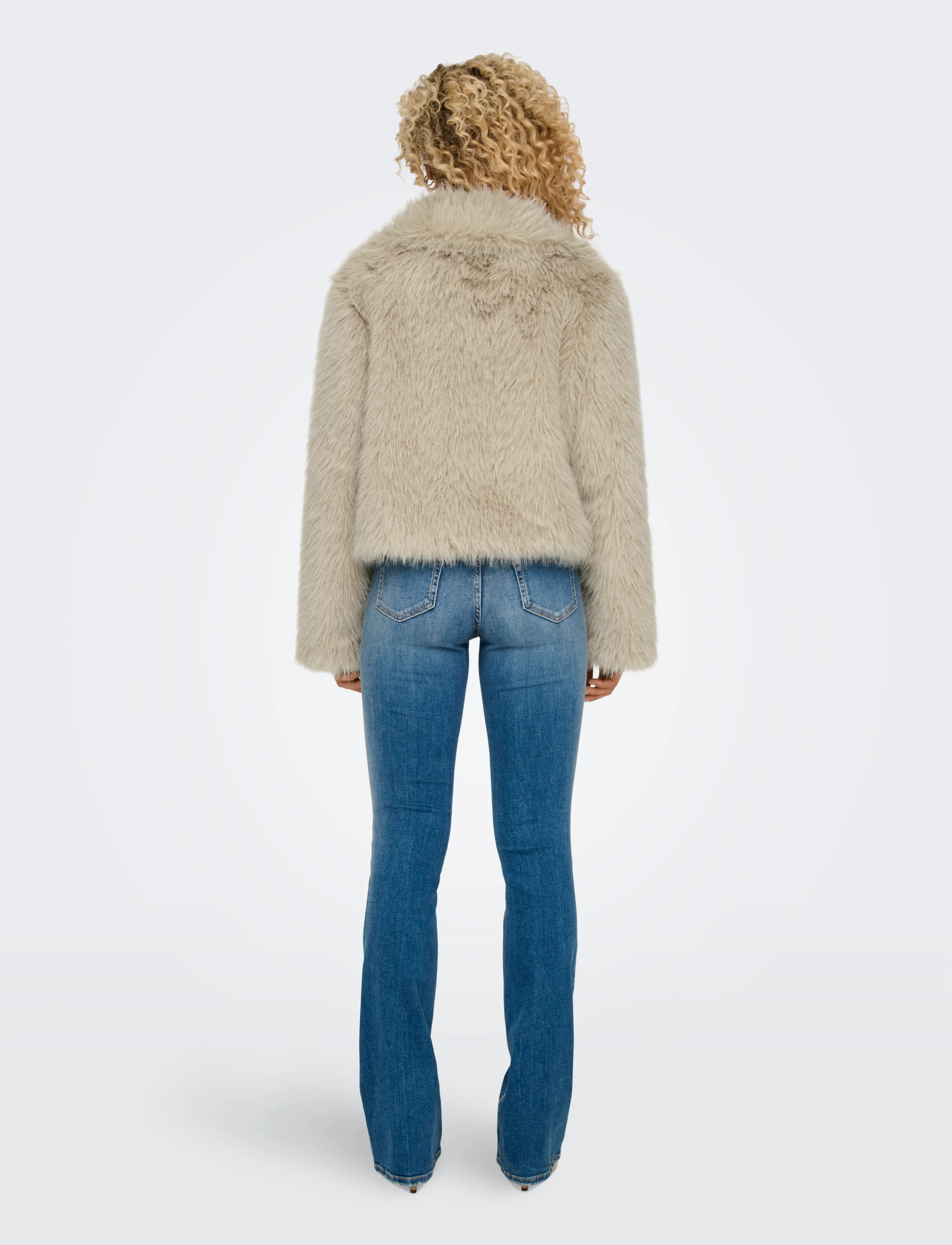 ONLY - ONLMANNY FAUX FUR JACKET OTW NOOS - kunstpelz - pumice stone - 3