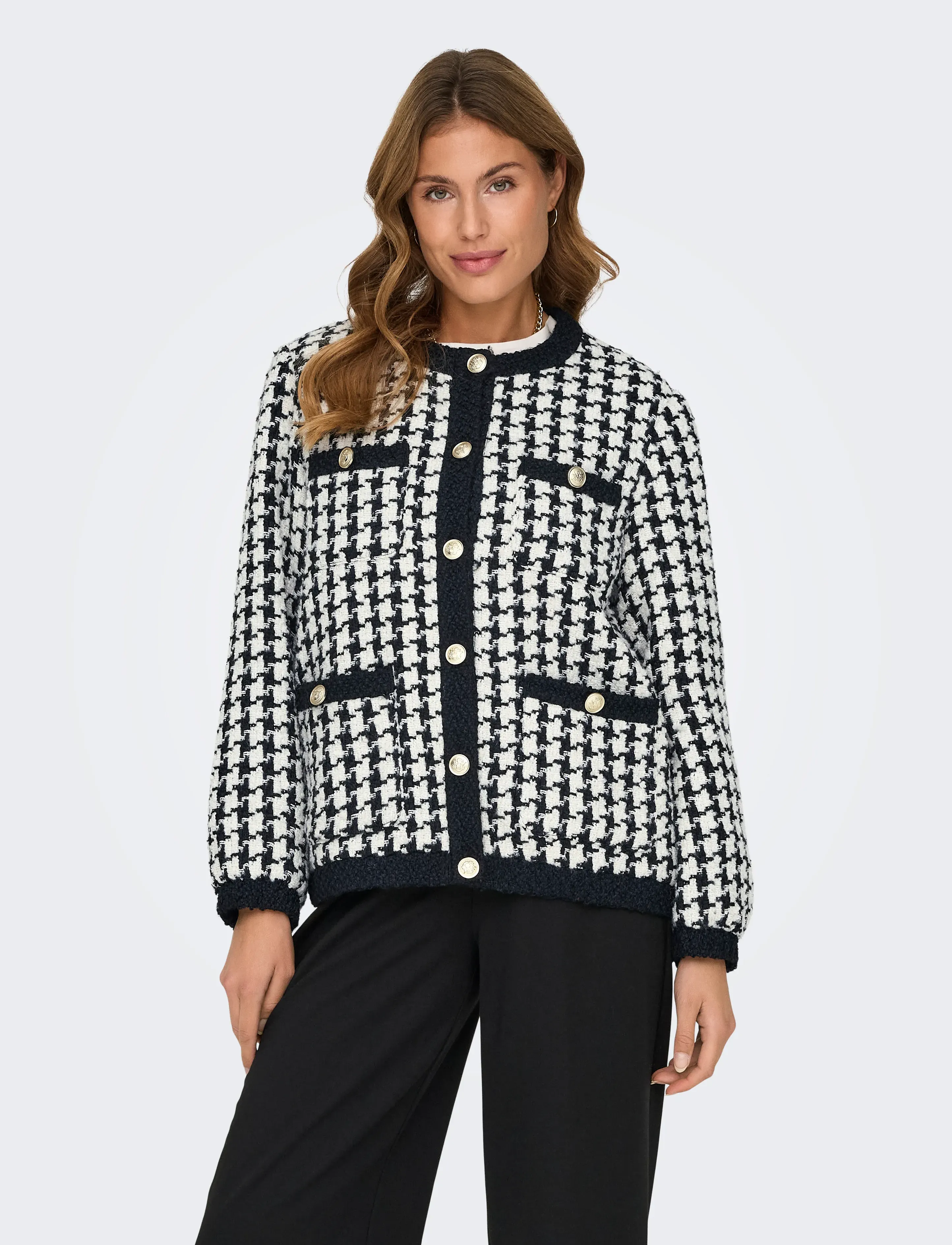 ONLY - ONLFLORANCE BOUCLE JACKET CC OTW - festmode zu outlet-preisen - black - 4