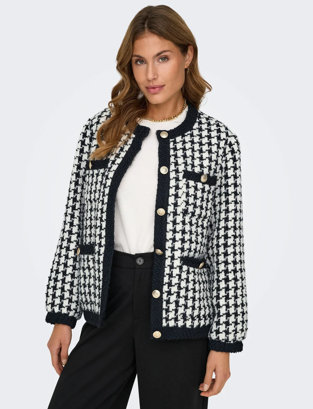 ONLY - ONLFLORANCE BOUCLE JACKET CC OTW - boucles - black - 5