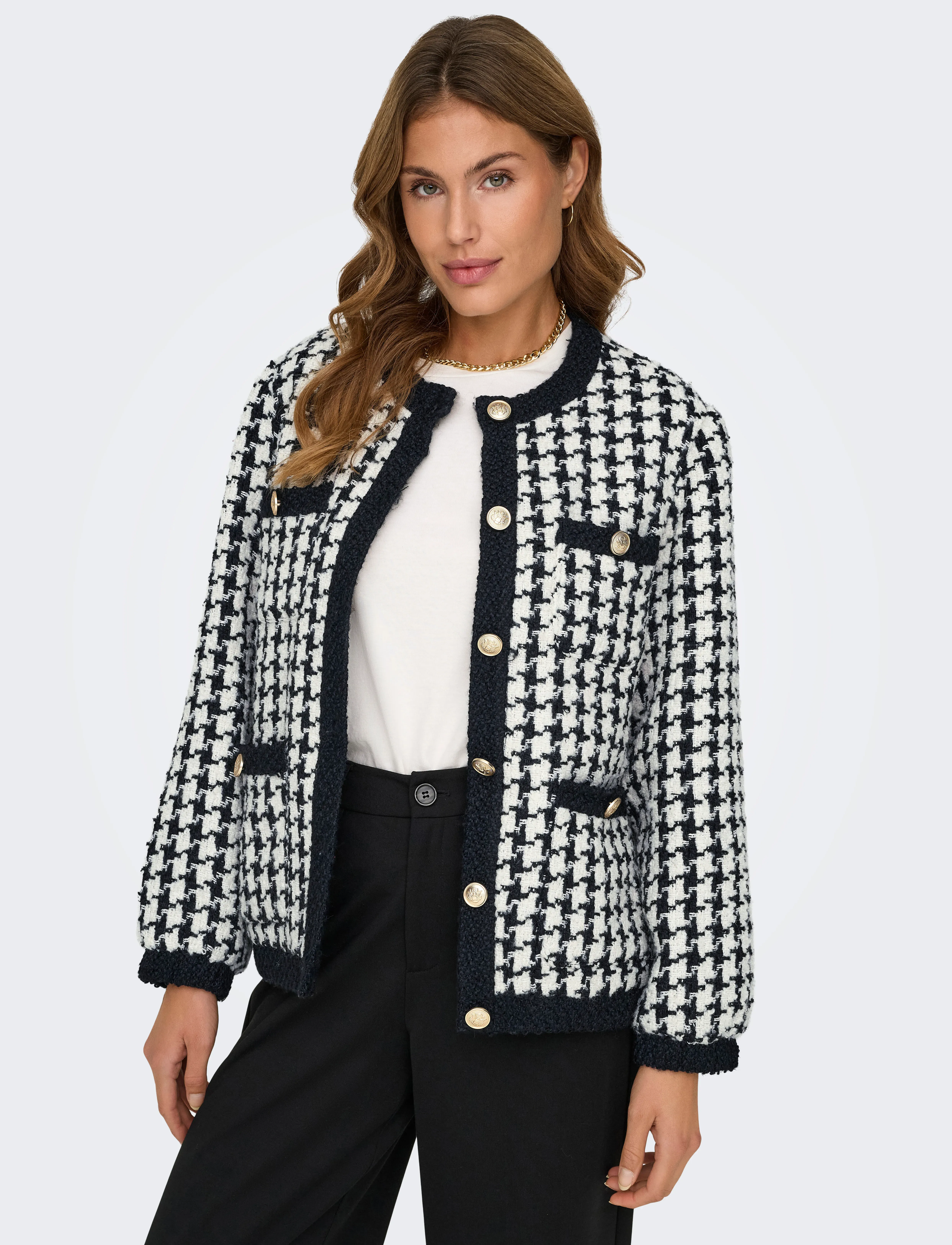 ONLY - ONLFLORANCE BOUCLE JACKET CC OTW - festmode zu outlet-preisen - black - 5