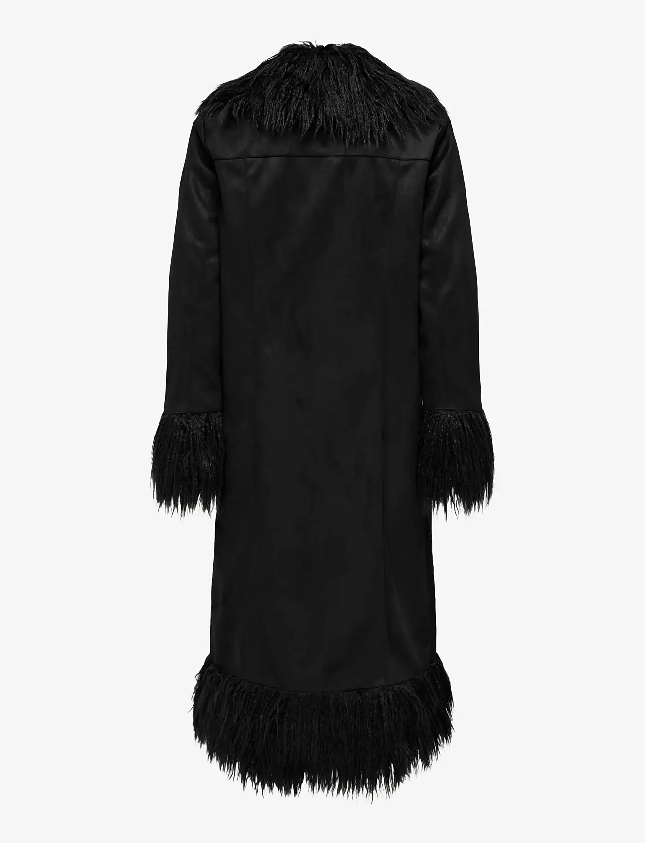 ONLY - ONLVIENNA FAUX SUEDE FUR COAT CC OTW - faux fur - black - 2