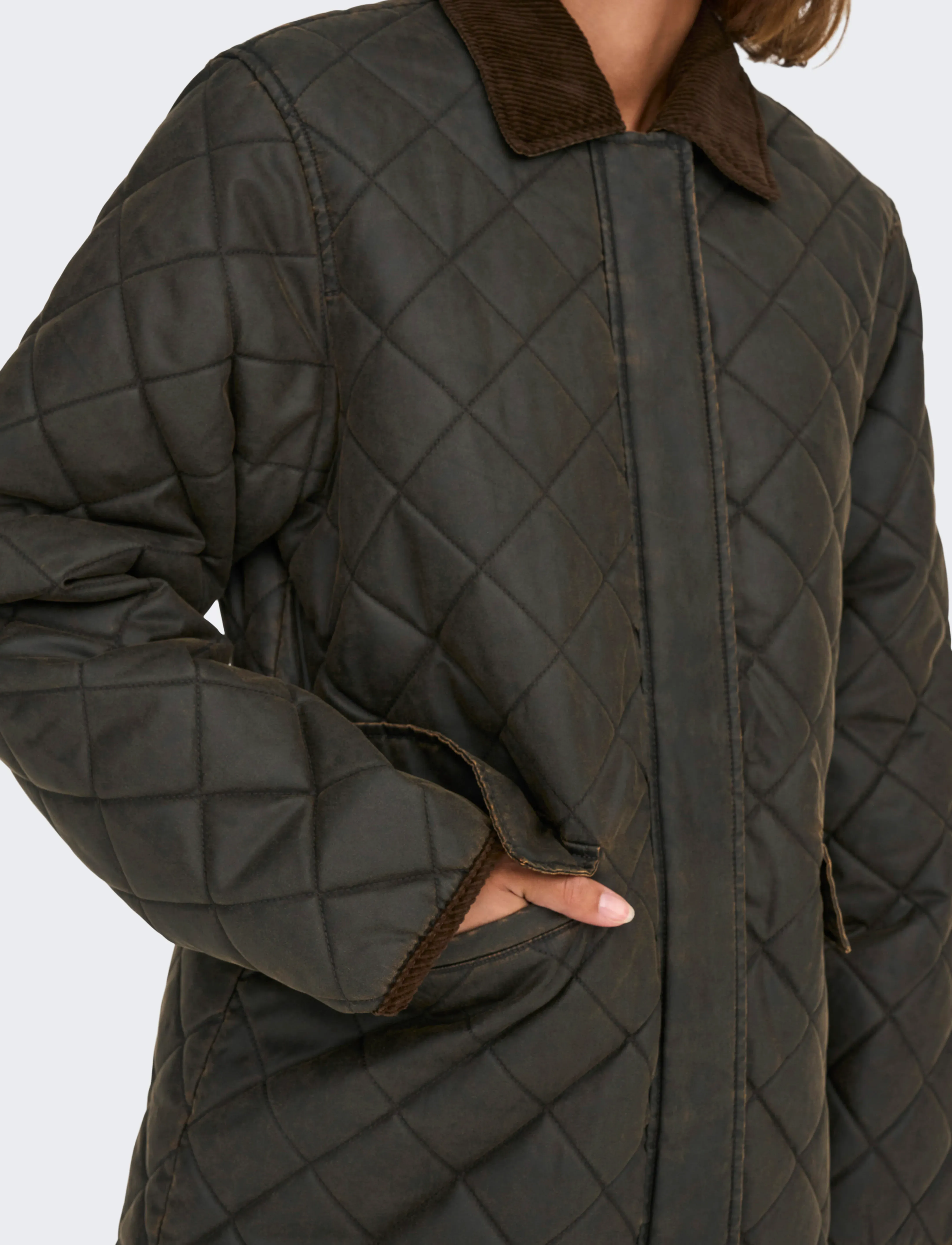 ONLY - ONLMOUNTAIN QUILTED JACKET CC OTW - outerwear - peat - 4