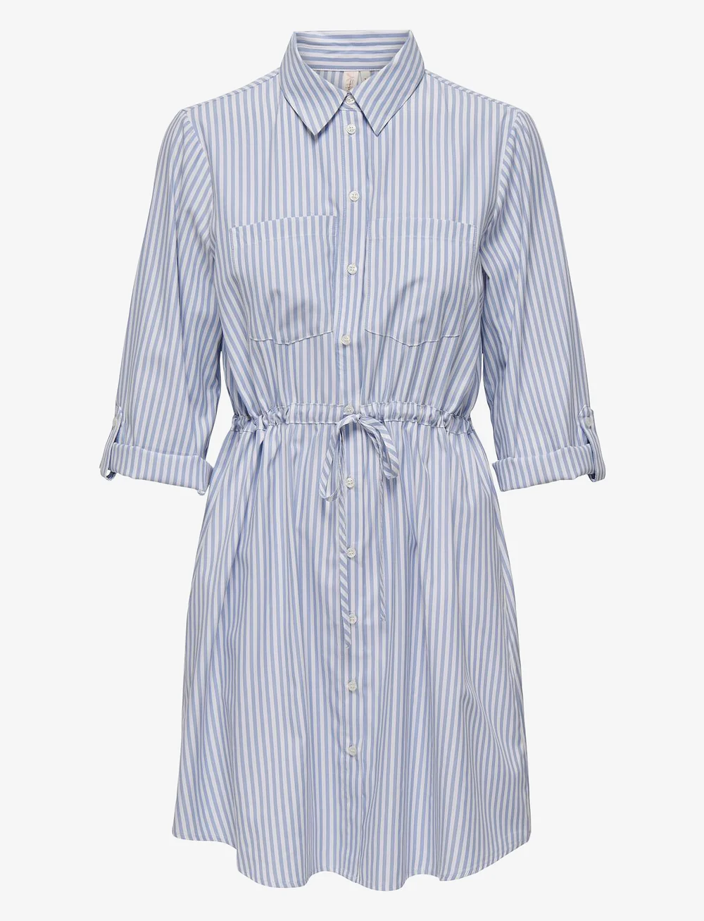 ONLY - ONLSARAH LS SHIRT DRESS WVN - skjortklänningar - bright white - 1