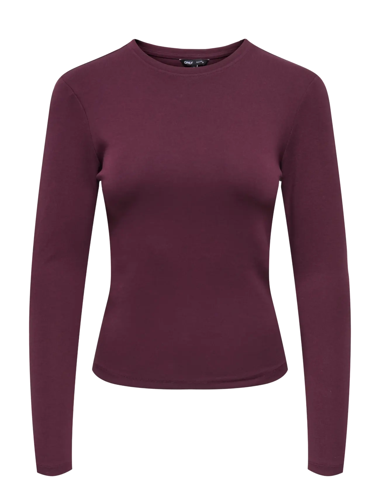 ONLY ONLRILEY O-NECK L/S TOP JRS NOOS - Clothing - WINETASTING / burgundy