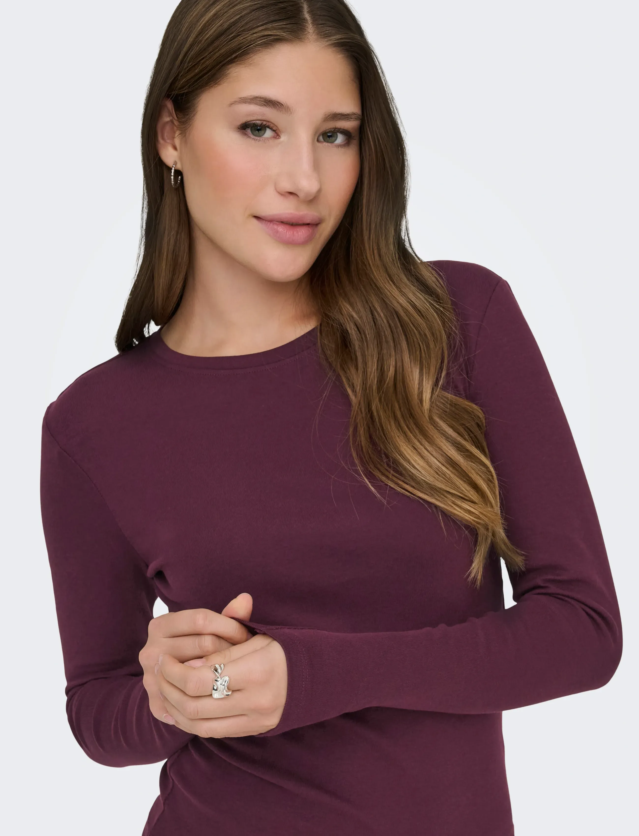 ONLY Onlriley O-Neck L/S Top Jrs Noos långärmade t-shirt dam – bild 6