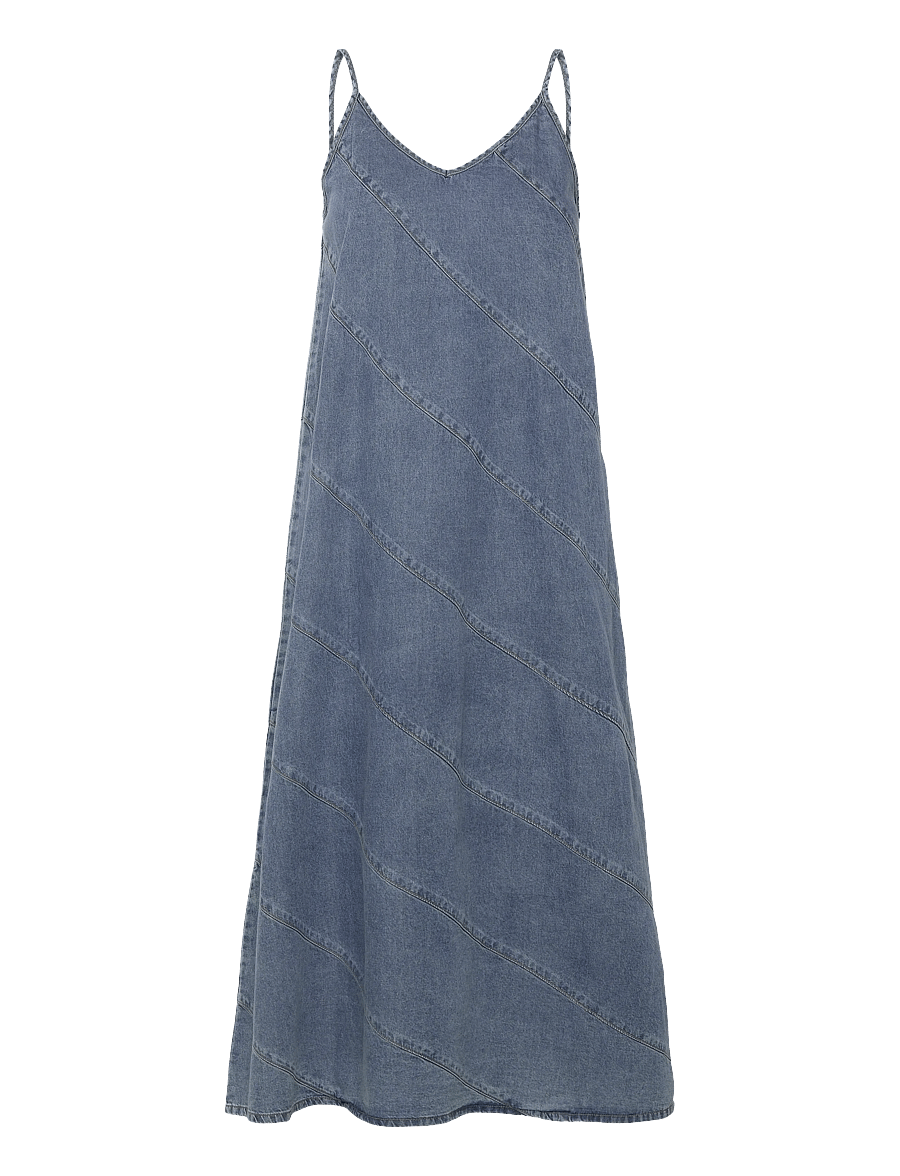 ONLY - ONLDIA SL CUT DNM DRESS YOK344 NOOS - slip dresses - light blue denim - 1