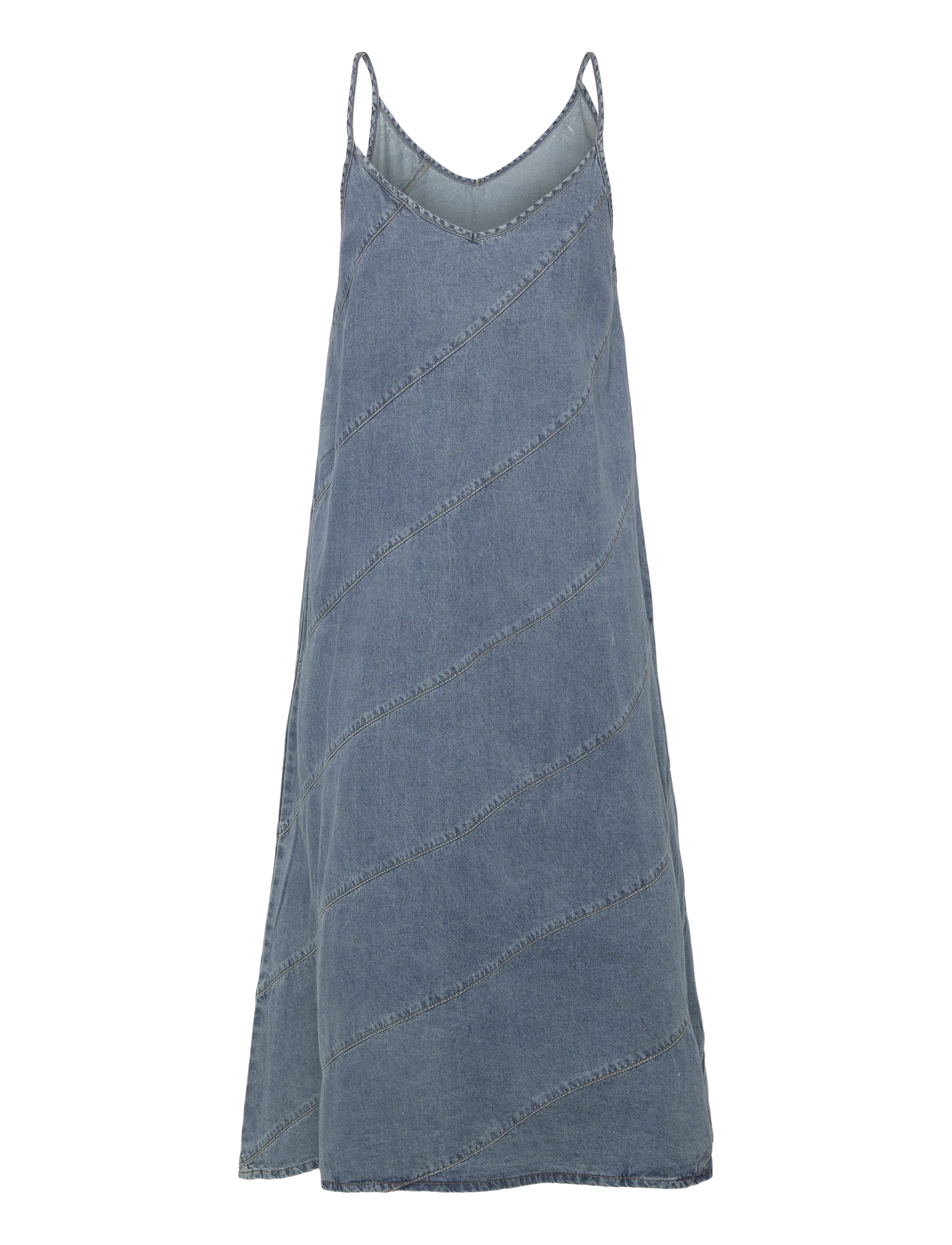 ONLY - ONLDIA SL CUT DNM DRESS YOK344 NOOS - slip dresses - light blue denim - 2