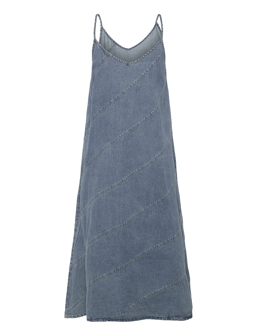 ONLY - ONLDIA SL CUT DNM DRESS YOK344 NOOS - slip dresses - light blue denim - 2