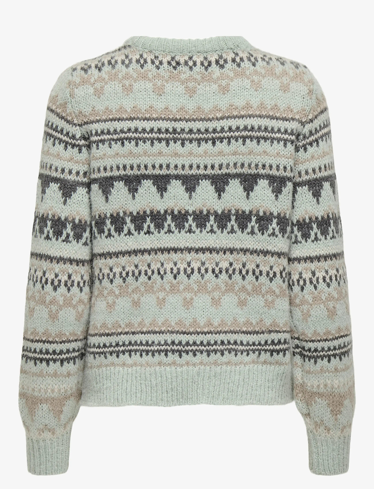 ONLY - ONLMONTANA L/S LIFE O-NECK CC KNT - stickade tröjor - aqua gray - 2