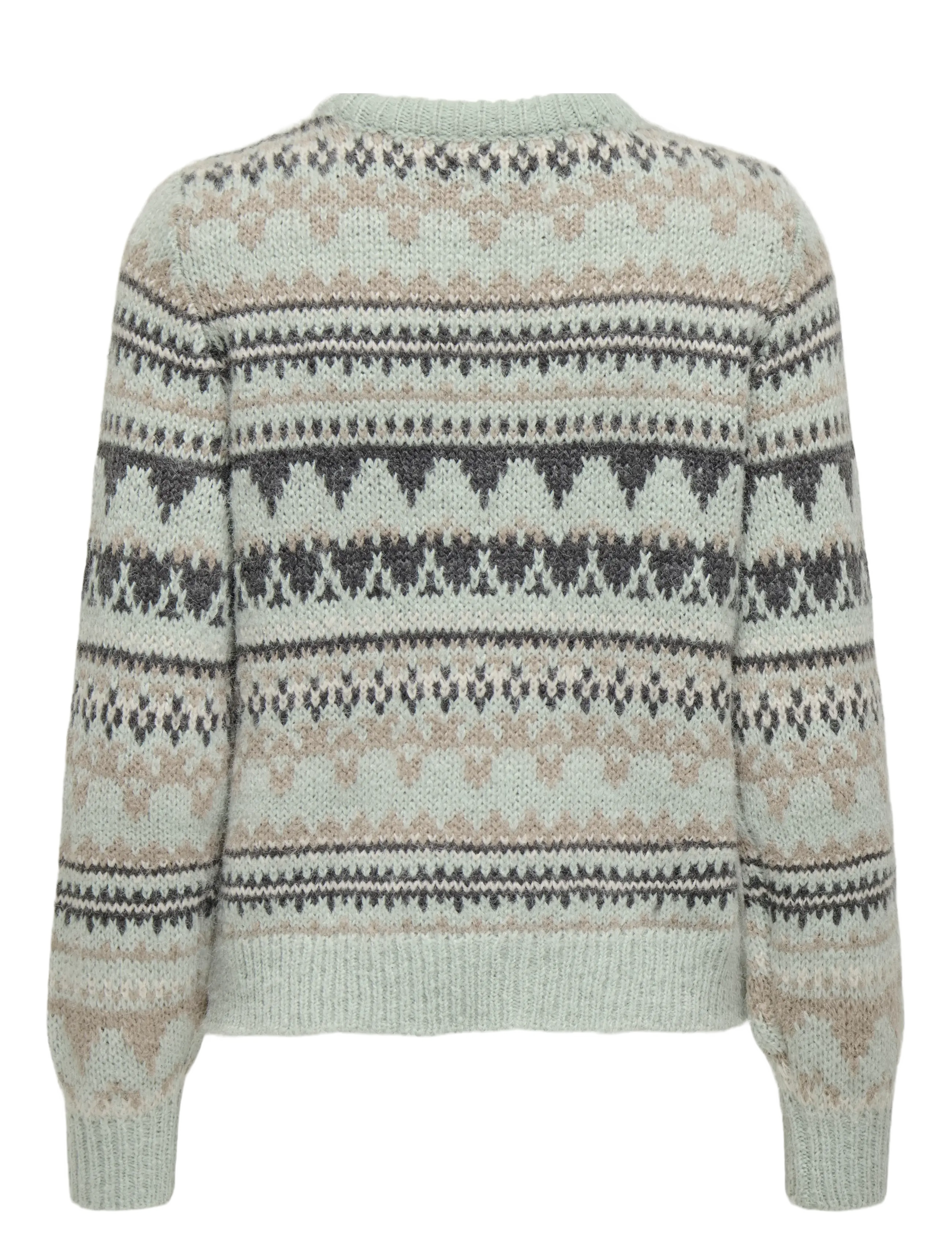 ONLY - ONLMONTANA L/S LIFE O-NECK CC KNT - laveste priser - aqua gray - 2