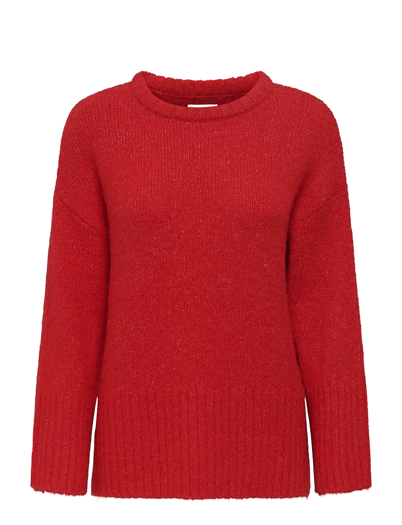 ONLY - ONLMAGGIE LIFE LS LOOSE O-NECK CC KNT - striktrøjer - salsa - 0