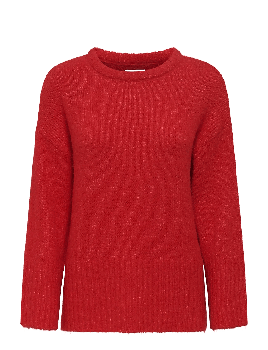 ONLY - ONLMAGGIE LIFE LS LOOSE O-NECK CC KNT - pullover - salsa - 0