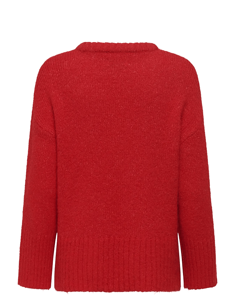 ONLY - ONLMAGGIE LIFE LS LOOSE O-NECK CC KNT - striktrøjer - salsa - 1