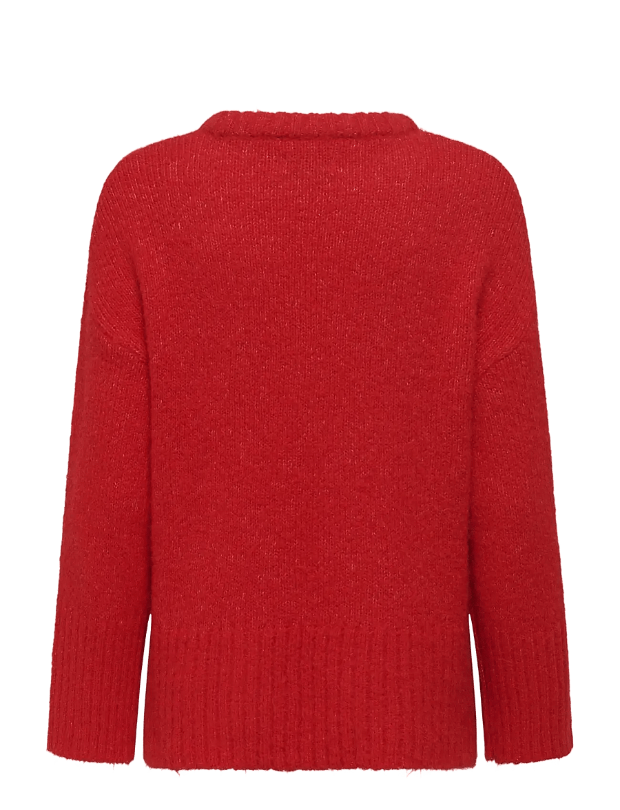 ONLY - ONLMAGGIE LIFE LS LOOSE O-NECK CC KNT - pullover - salsa - 1