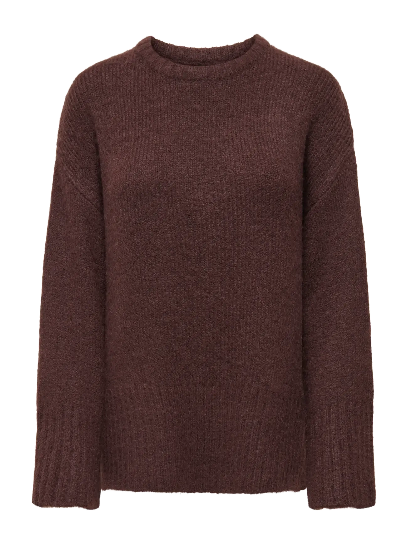 ONLY Onlmaggie Life Ls Loose O-Neck Cc Knt Braun - S - Damen