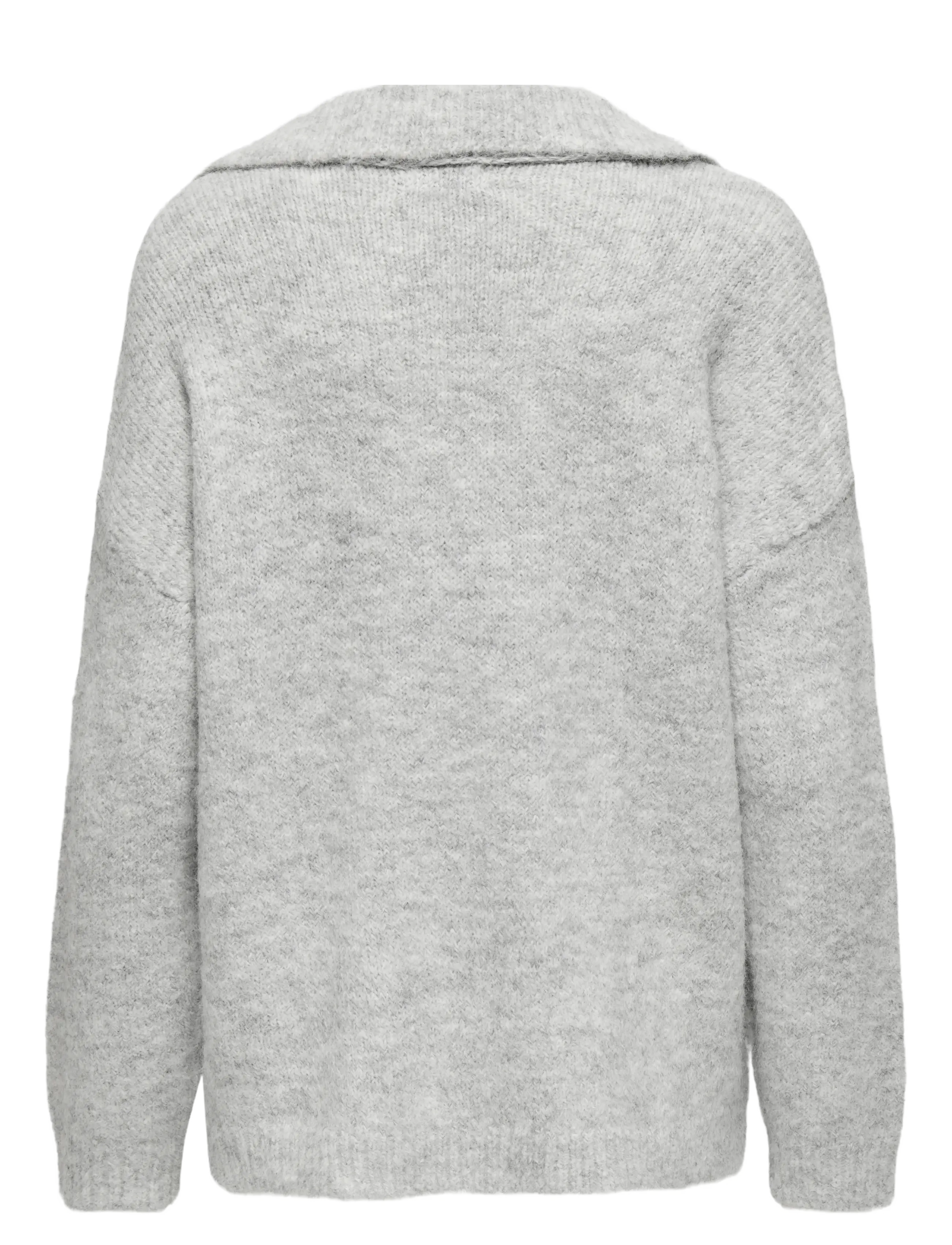 ONLY - ONLMAGGIE LIFE LS SPLIT NECK CC KNT - light grey melange - 2