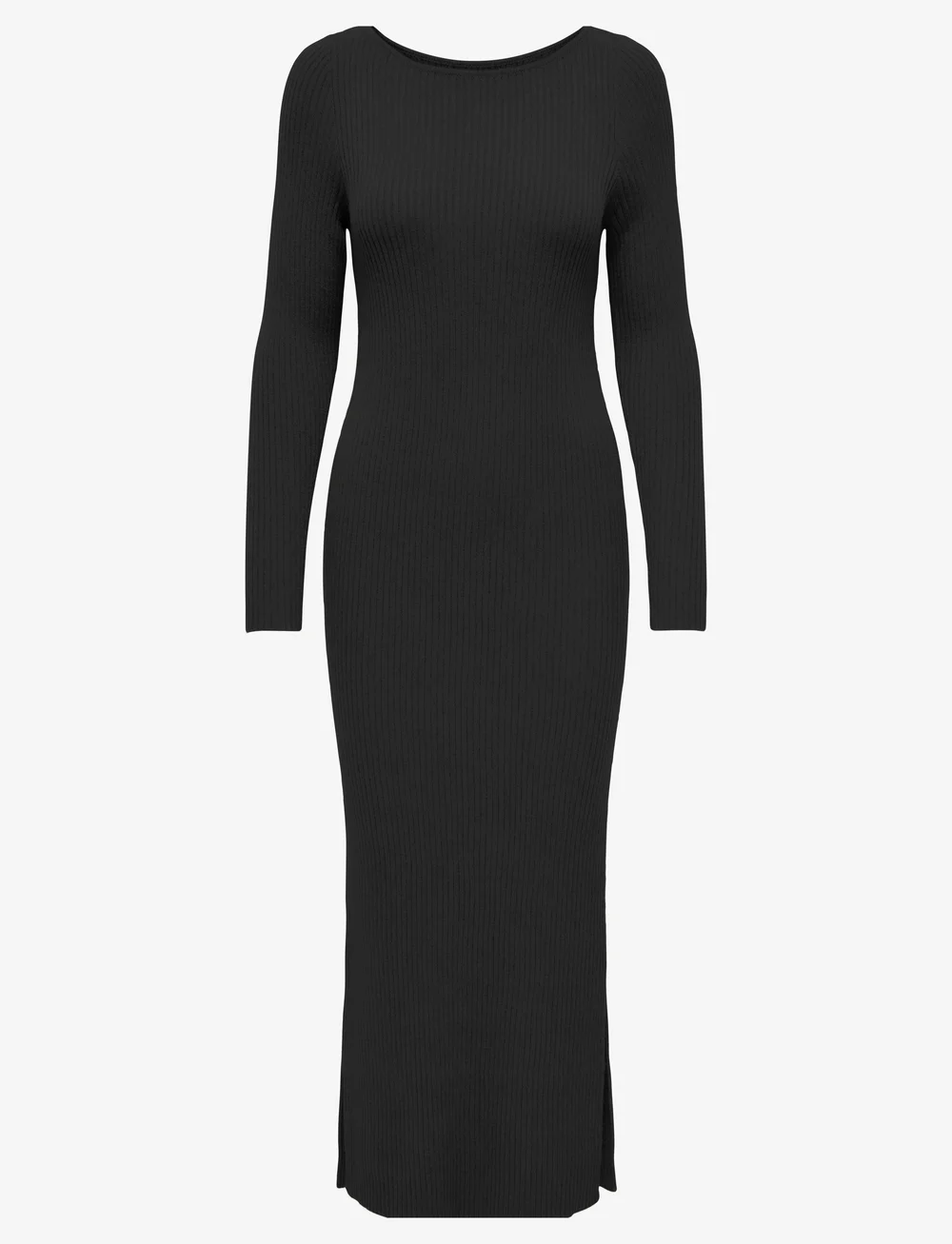 ONLY - ONLKATIA LS MAXI BOATN DRESS CC KNT - knitted dresses - black - 1