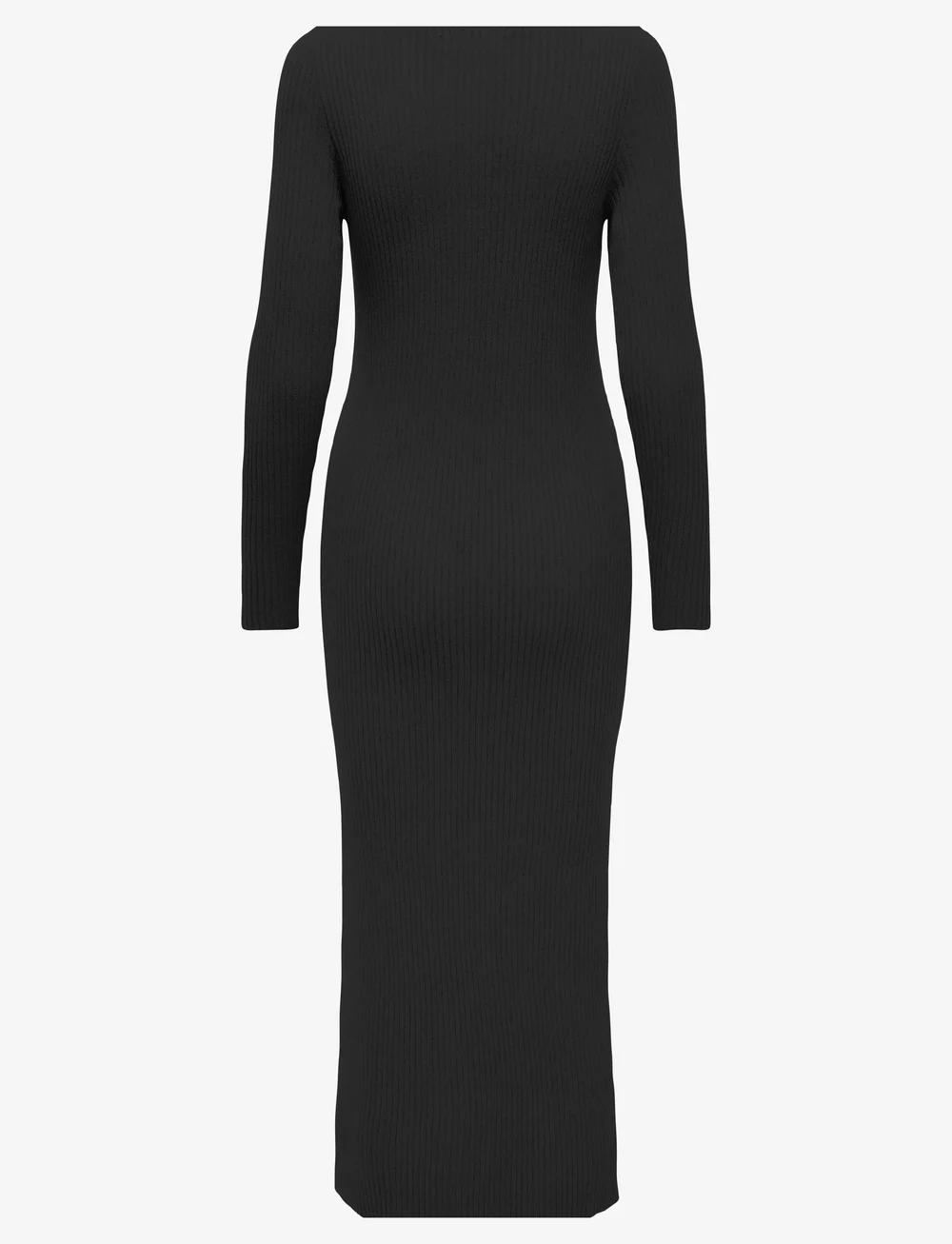 ONLY - ONLKATIA LS MAXI BOATN DRESS CC KNT - knitted dresses - black - 2