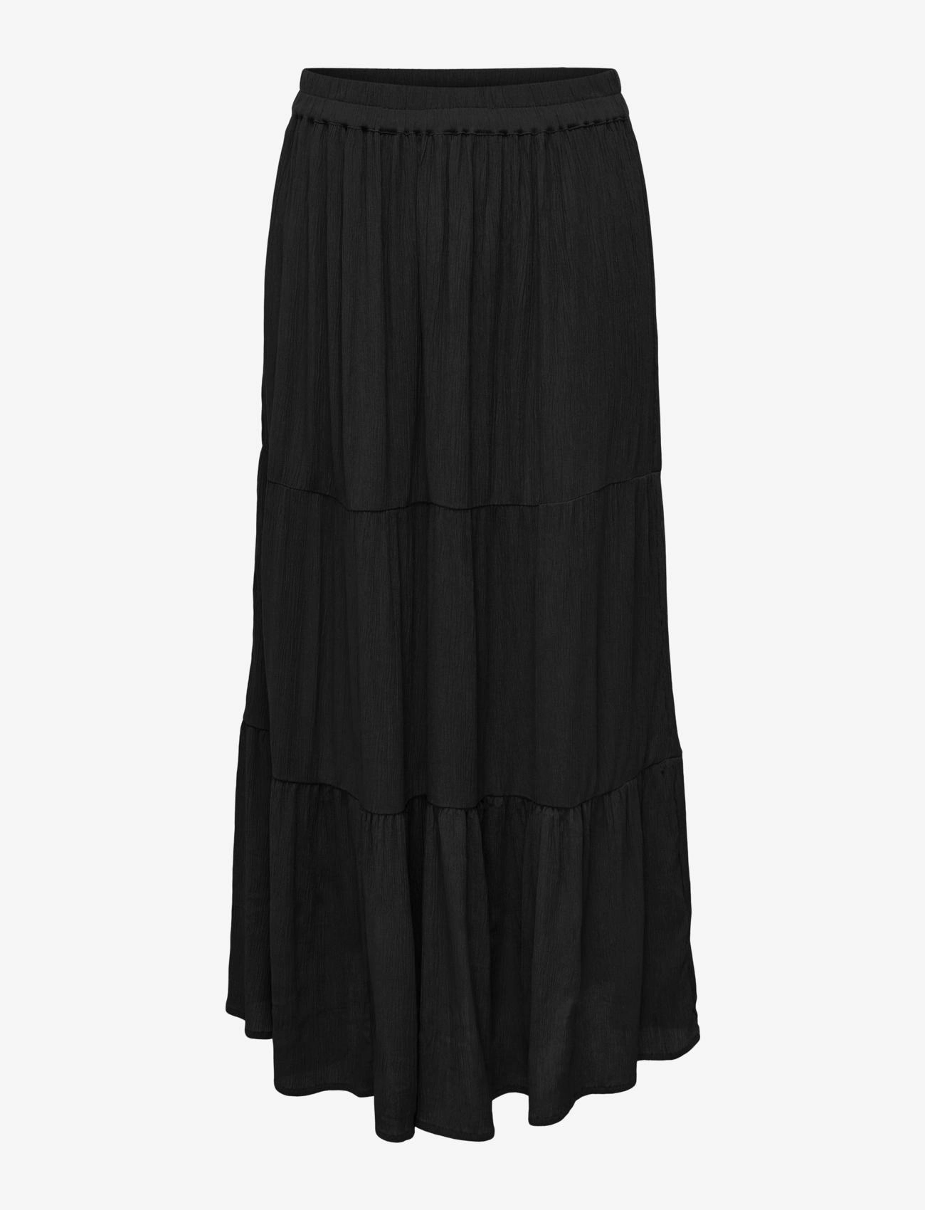 ONLY ONLMIKKA LIFE LONG SKIRT WVN NOOS - Seelikud - BLACK / black