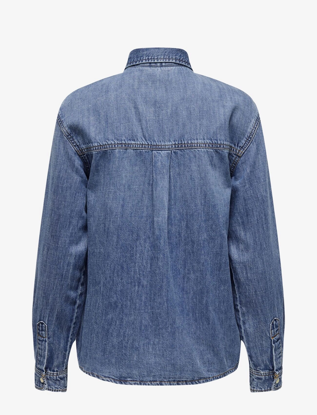 ONLY - ONLSEVIGNY LS DNM SHIRT AKM - denimskjorter - dark blue denim - 2