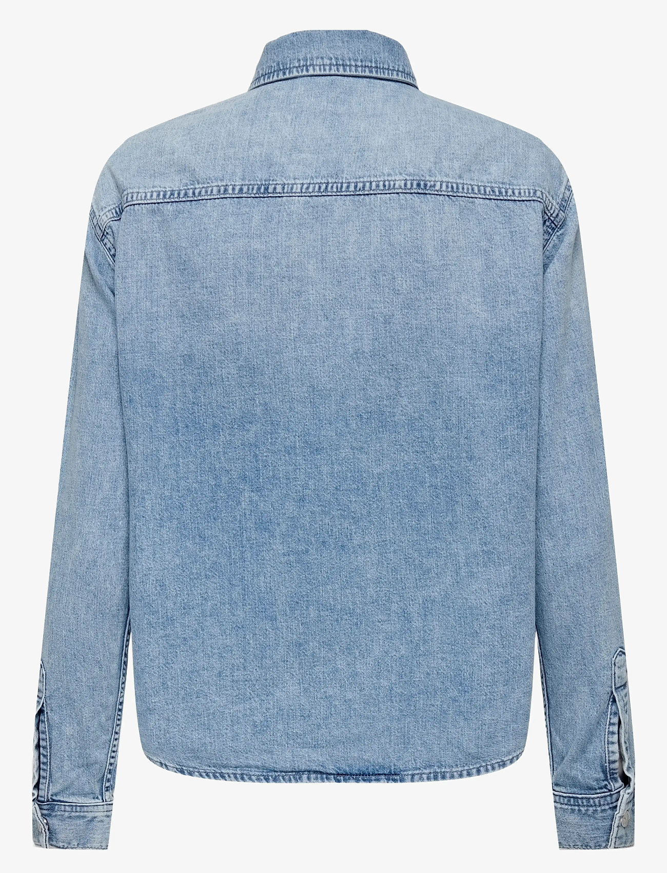 ONLY - ONLCATANIA LS FADE POCKET DNM SHIRT SOO - denimskjorter - light blue denim - 2
