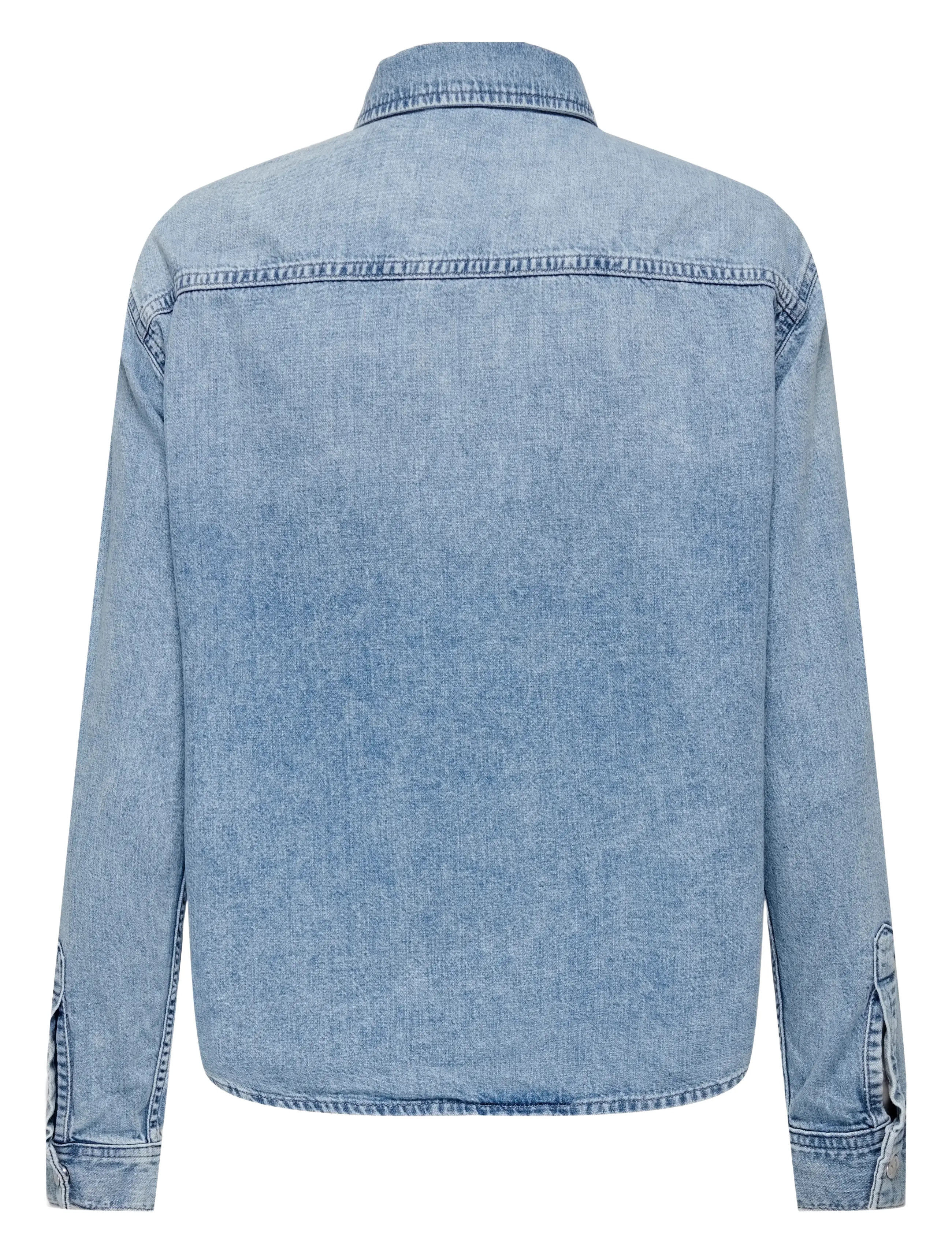 ONLY - ONLCATANIA LS FADE POCKET DNM SHIRT SOO - denimskjorter - light blue denim - 2