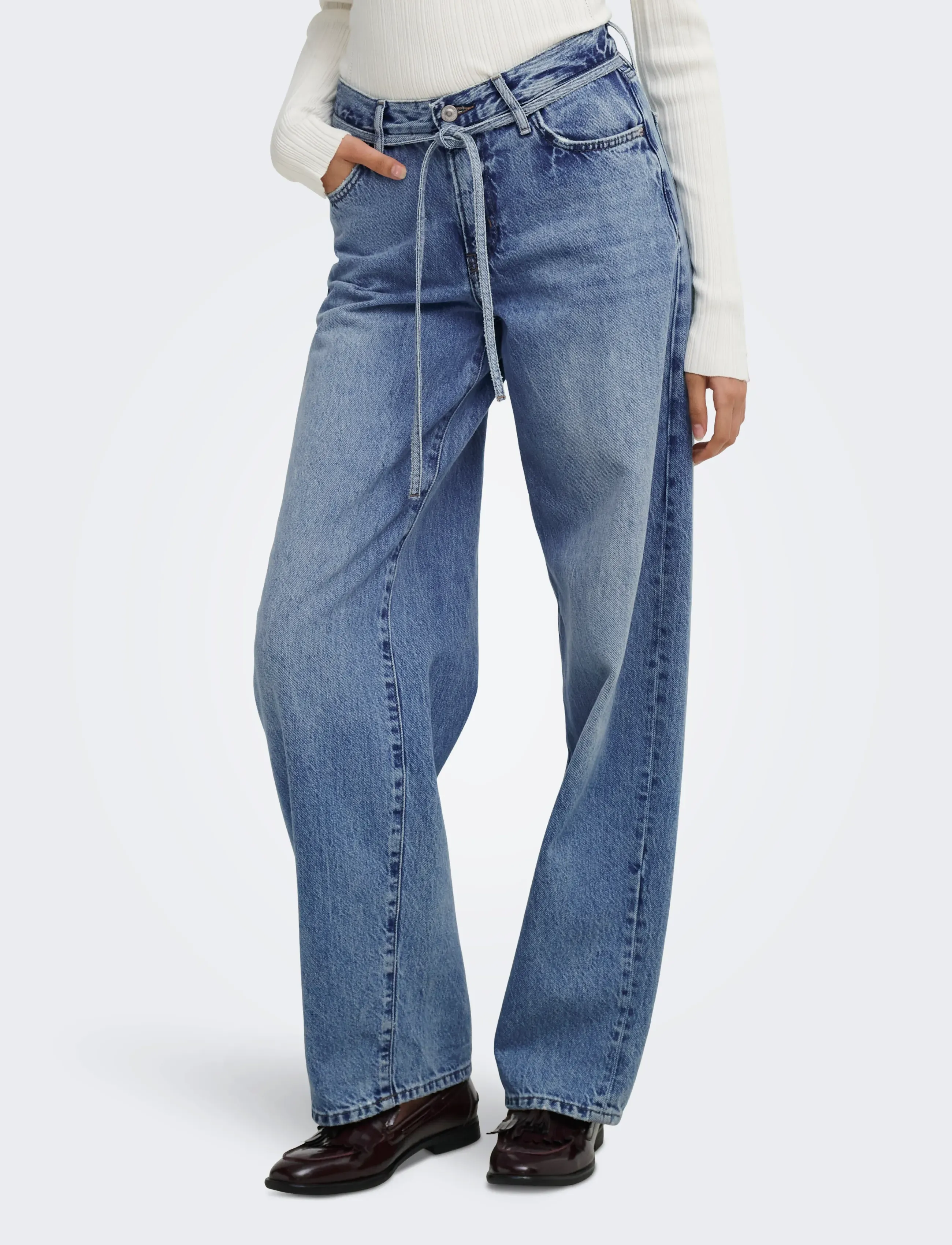 ONLY ONLGIANNA MW STRAIGHT DNM DOT596 NOOS - ONLY - MEDIUM BLUE DENIM / blue