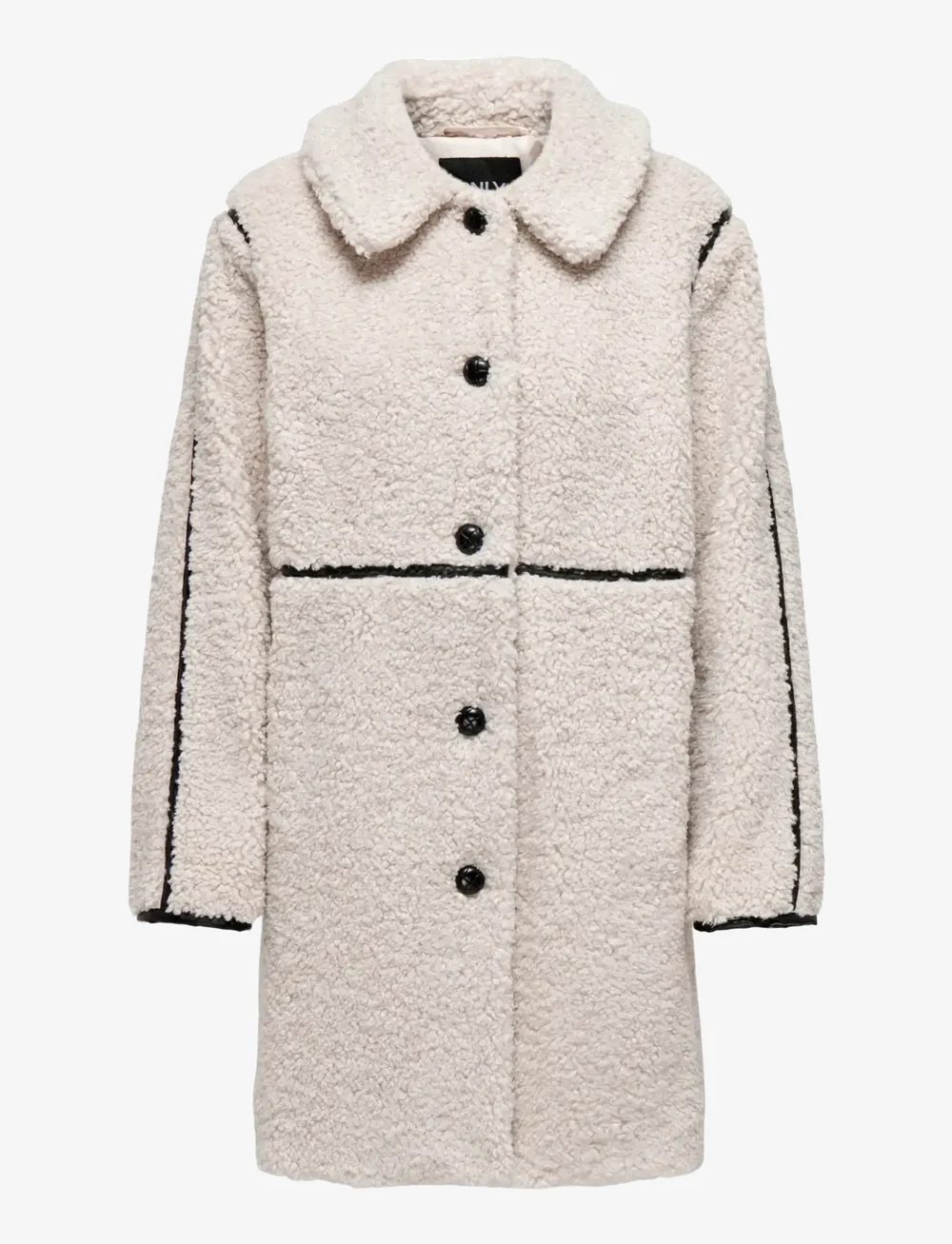 ONLY - ONLRUBI SHEARLING COAT CS OTW - fuskpäls - pumice stone - 1