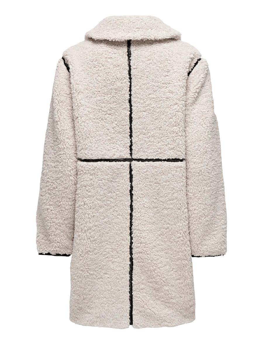 ONLY - ONLRUBI SHEARLING COAT CS OTW - kunstpelz - pumice stone - 2