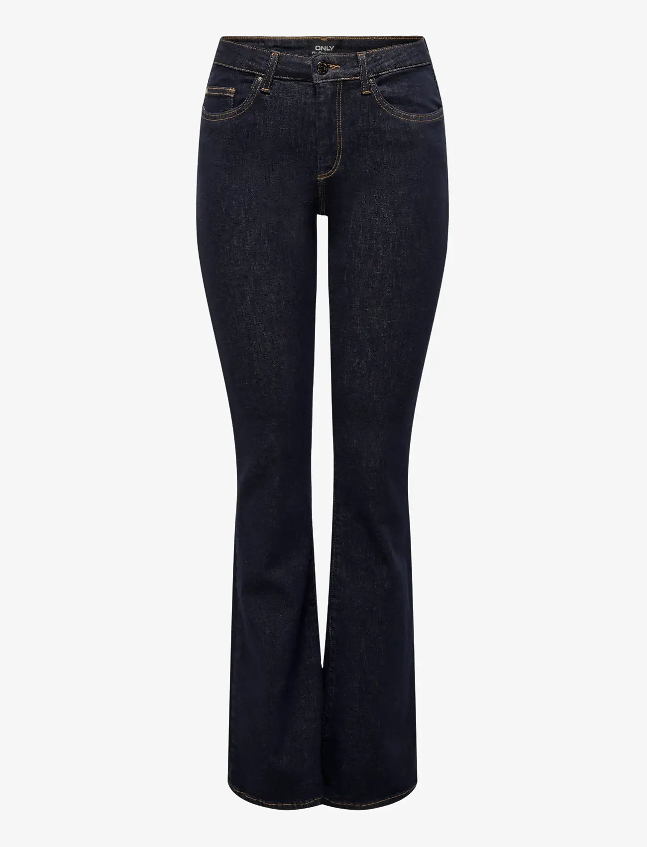 ONLY - ONLBLUSH MID FL STAYBLUE DNM REA023NOOS - schlaghosen - dark blue denim - 1