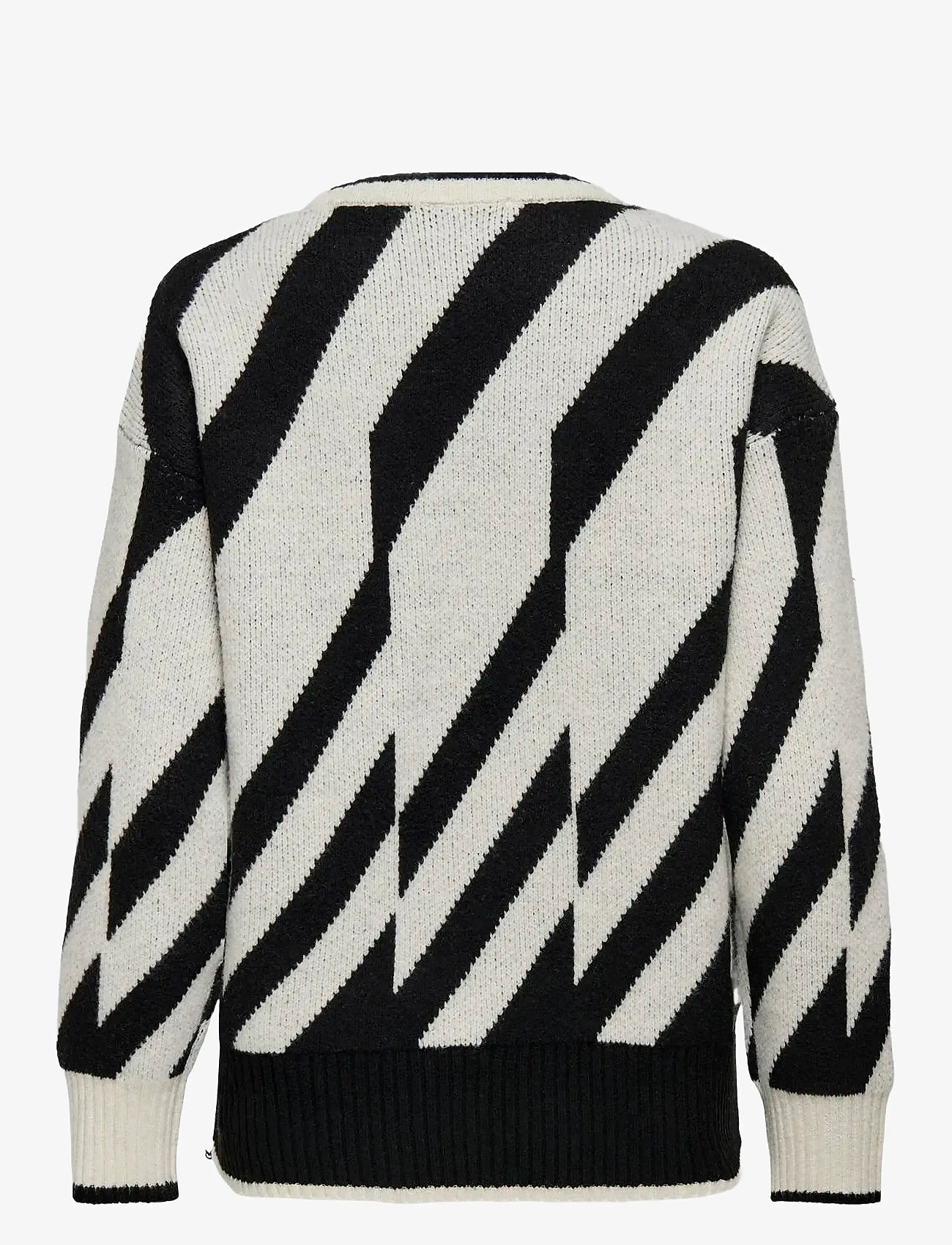 ONLY - ONLJUDE LS O-NECK JQ KNT - stickade tröjor - black - 1