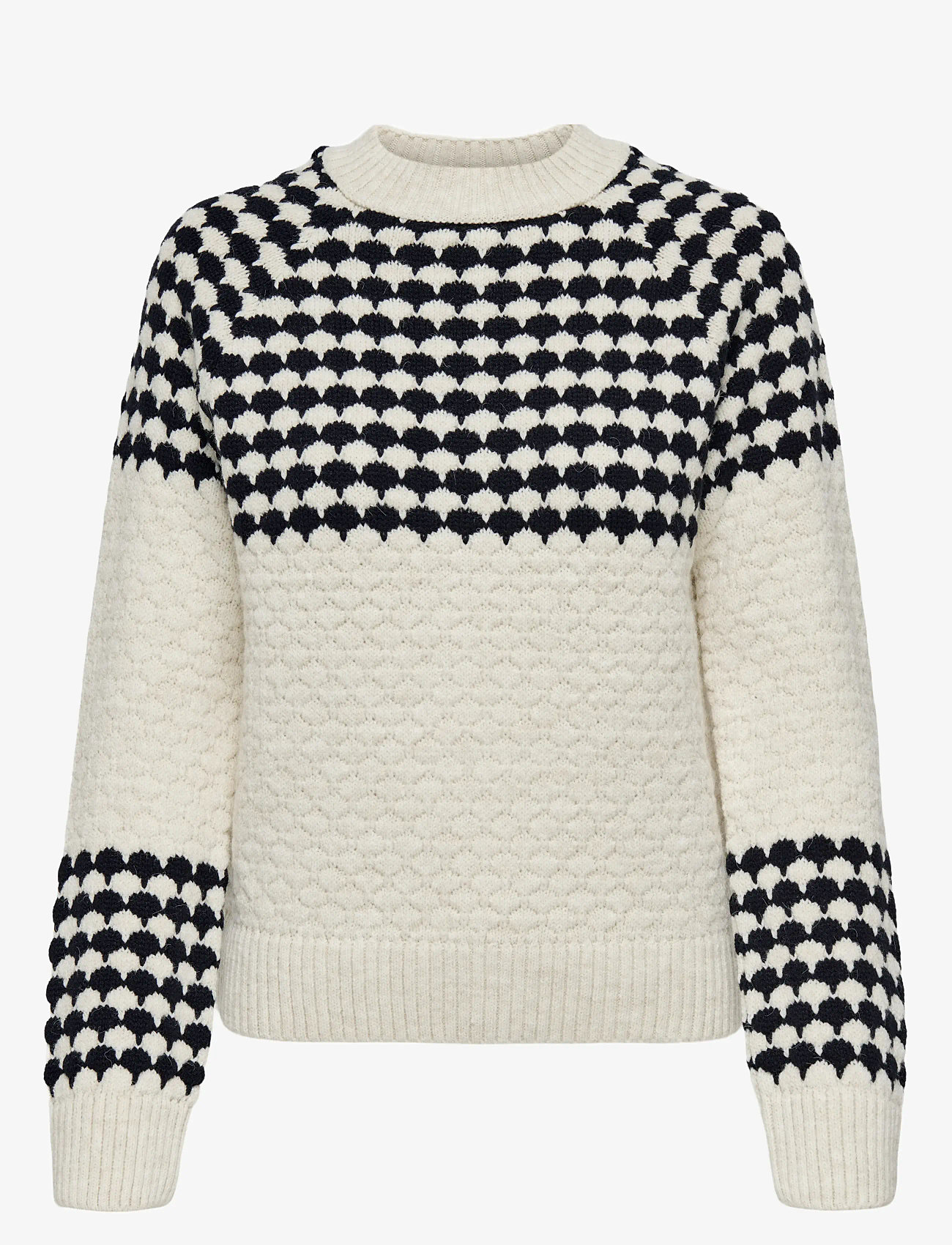 ONLY - ONLCANADA LS PULLOVER CC KNT - herbstliche kleidung - whitecap gray - 0