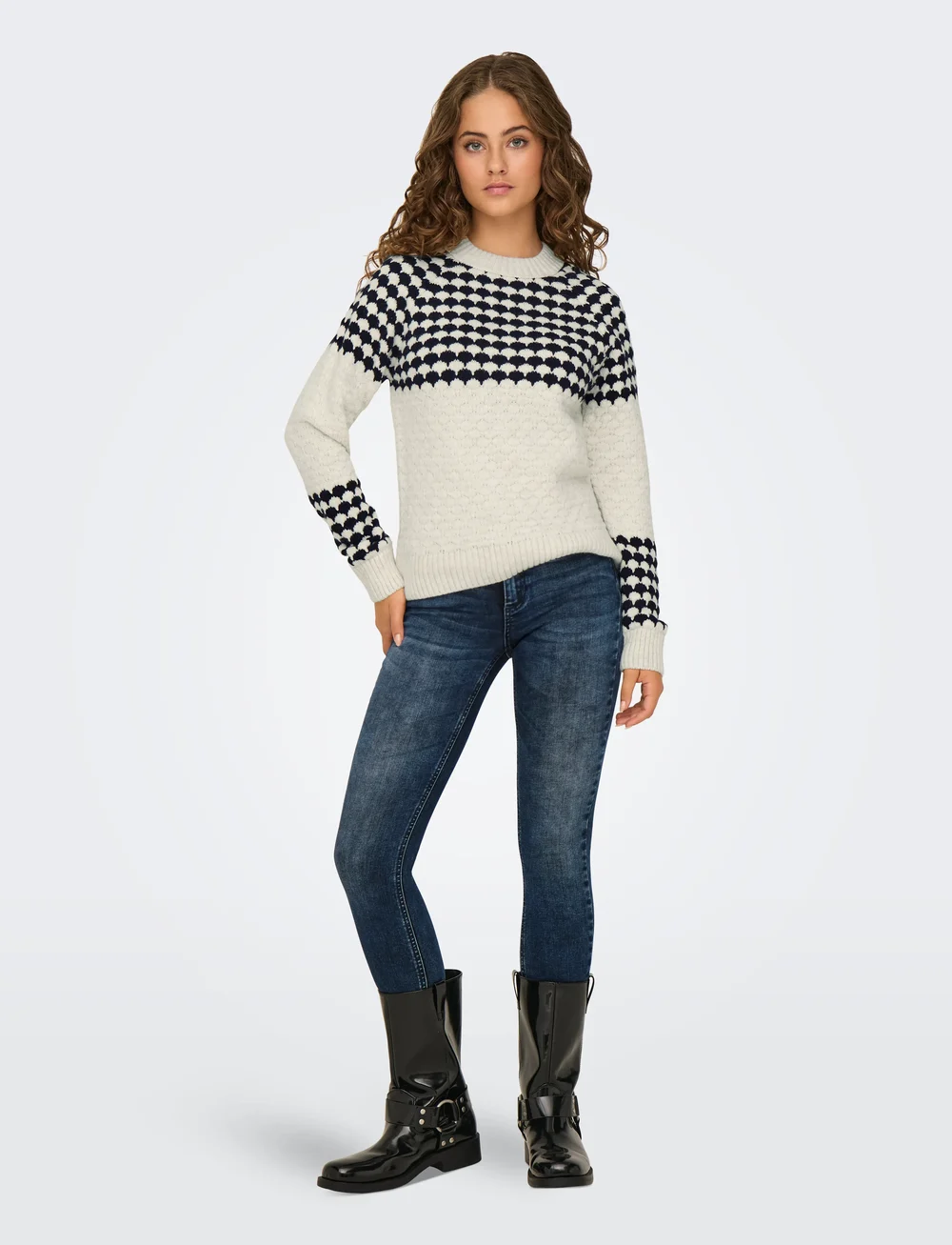 ONLY - ONLCANADA LS PULLOVER CC KNT - sviitrid - whitecap gray - 4