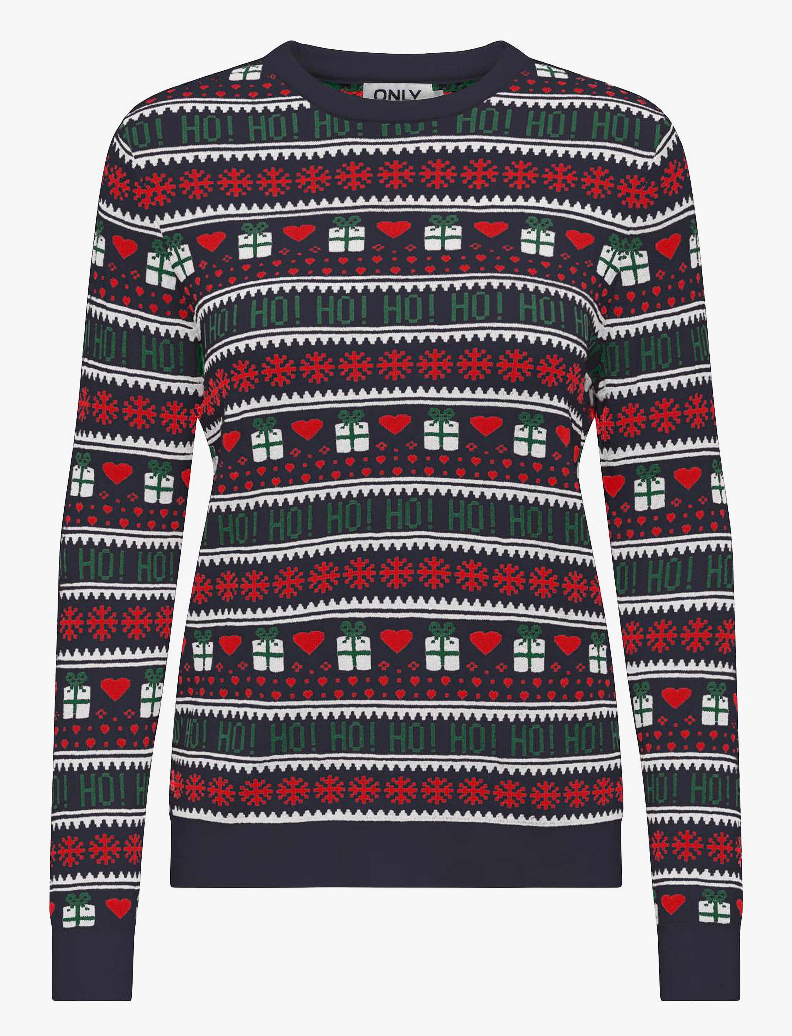 ONLY Onlxmas Present Ls O-Neck Knt Navy - S - Damen