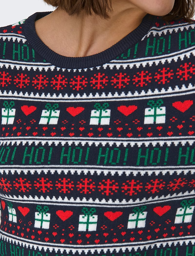 ONLY - ONLXMAS PRESENT LS O-NECK KNT - pullover - night sky - 5