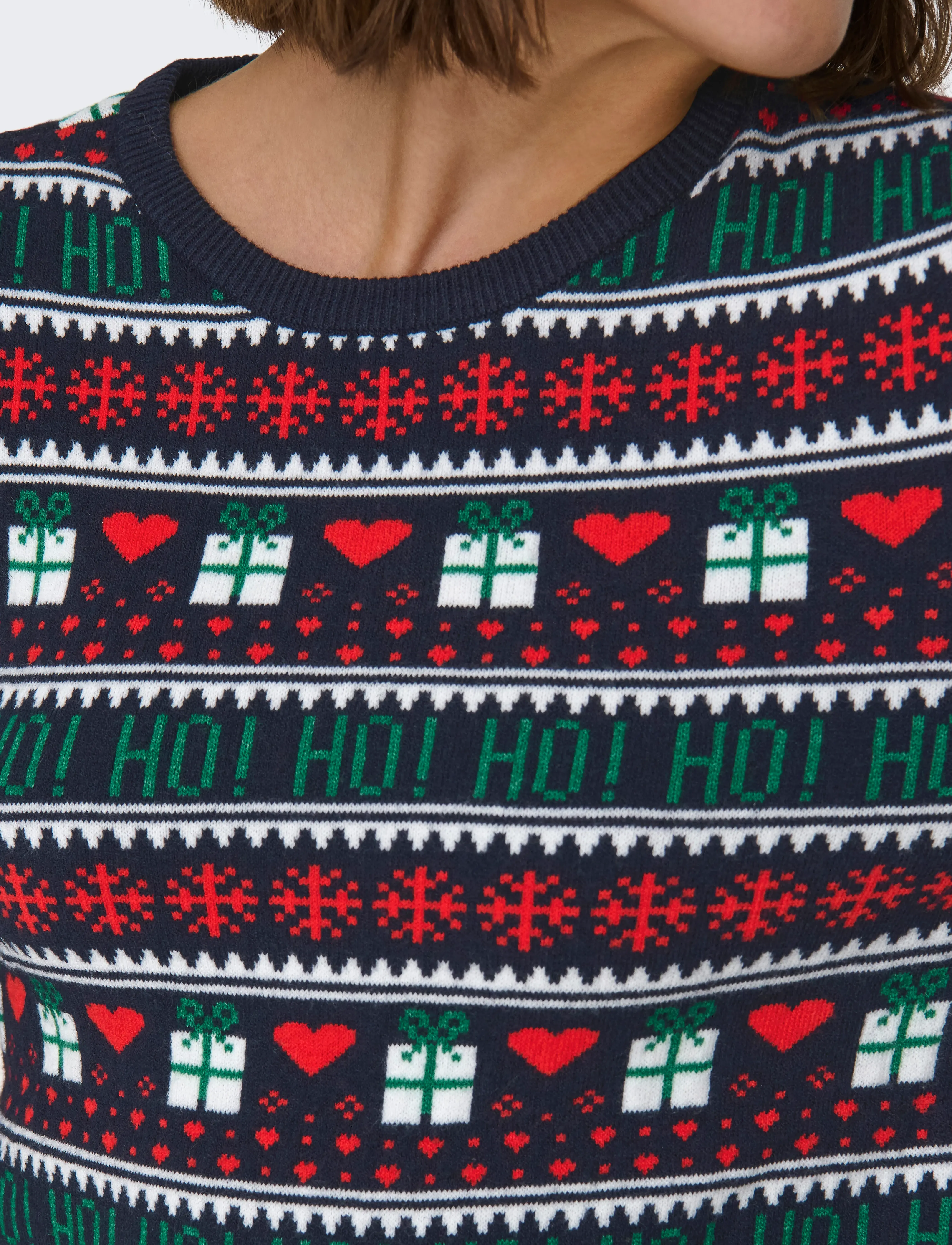 ONLY - ONLXMAS PRESENT LS O-NECK KNT - swetry - night sky - 5