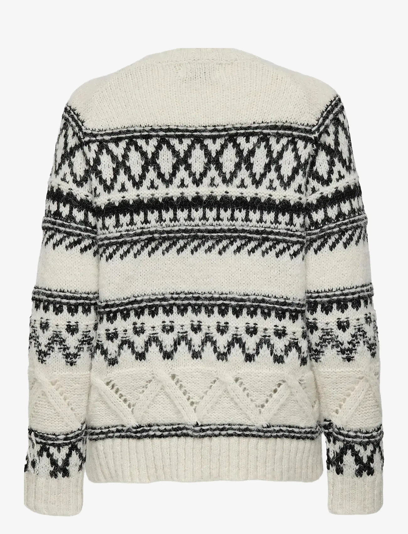 ONLY - ONLSHIRLY LIFE LS JQ O-NECK KNT - pullover - birch - 1