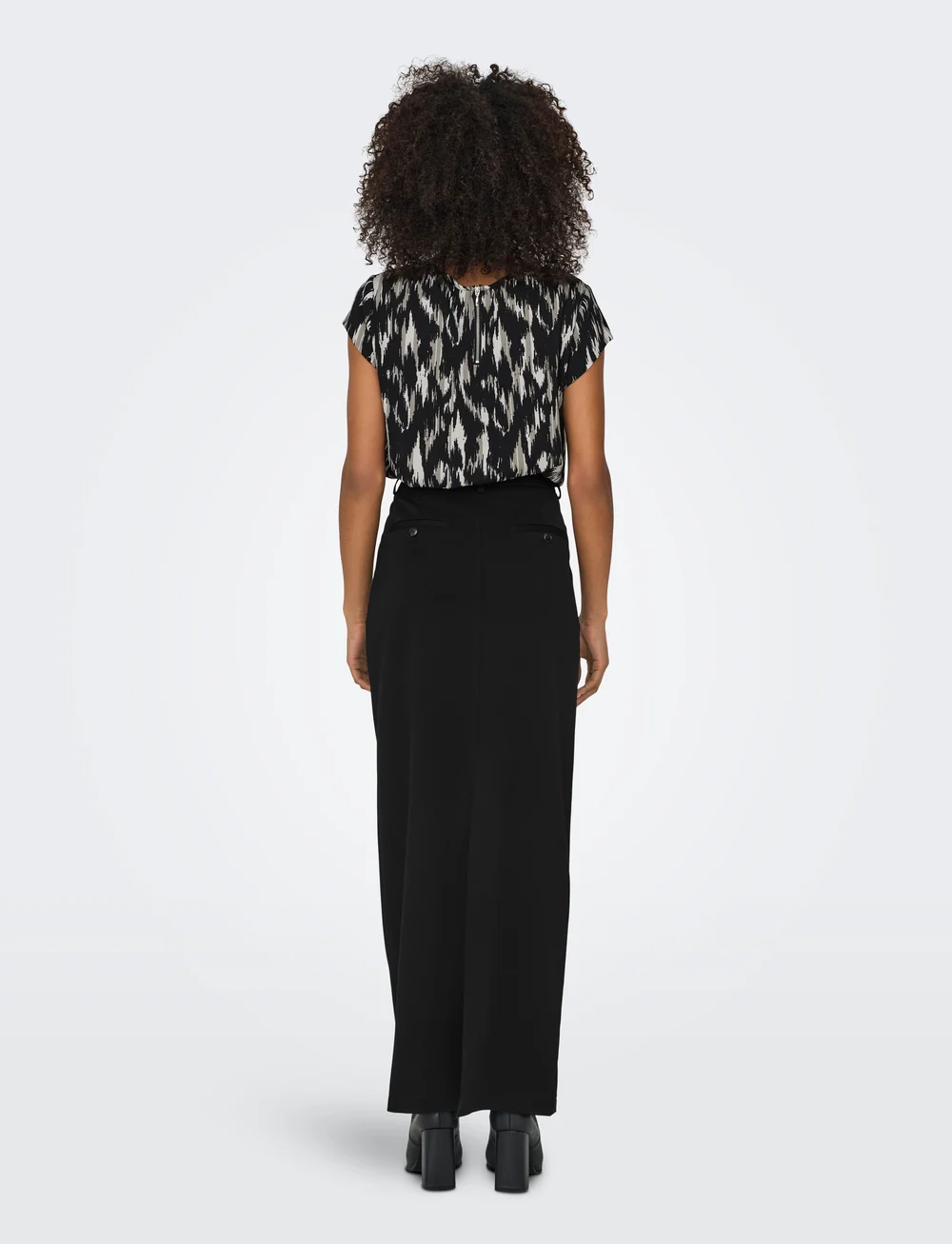 ONLY - ONLJOSHA LIFE MW MAXI SKIRT TLR - maxi röcke - black - 3