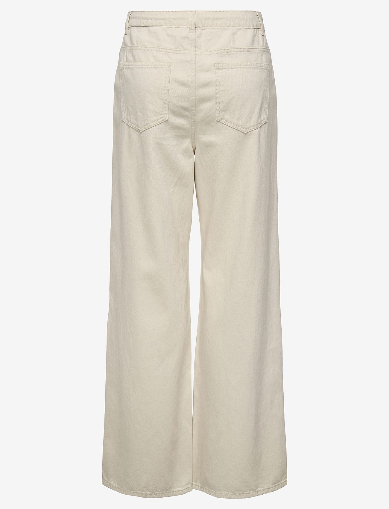 ONLY - ONLSILLA MW WIDE STRING PANT CC PNT - hosen mit weitem bein - ecru - 1