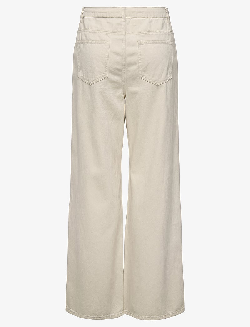 ONLY - ONLSILLA MW WIDE STRING PANT CC PNT - laia säärega teksad - ecru - 2