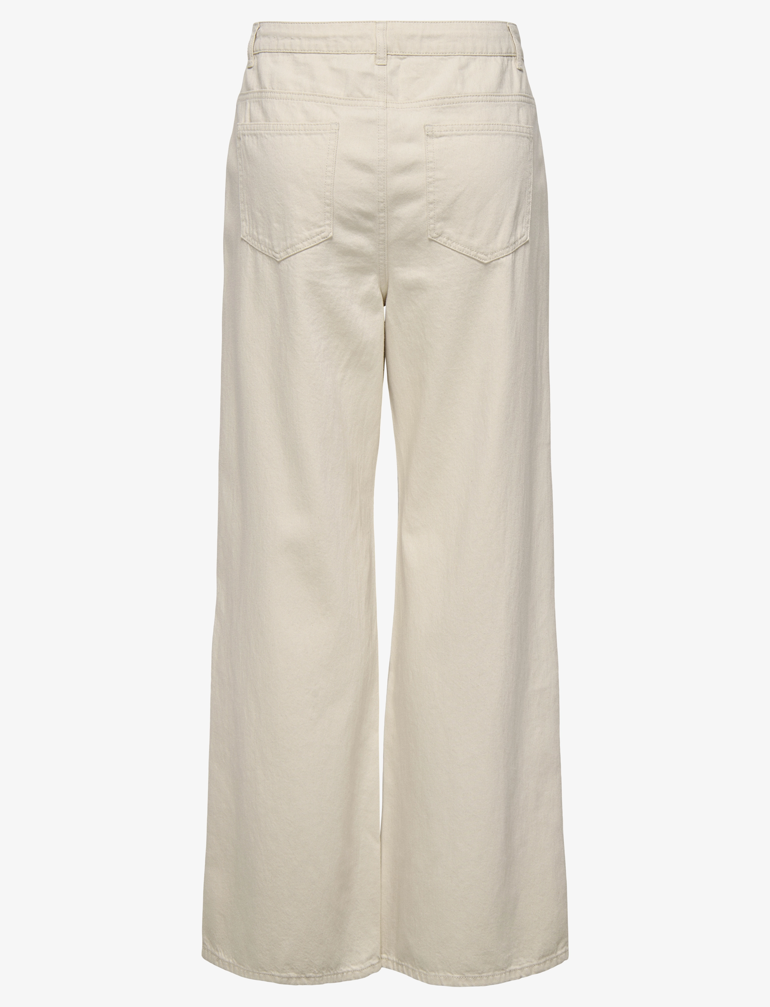 ONLY - ONLSILLA MW WIDE STRING PANT CC PNT - ecru - 2